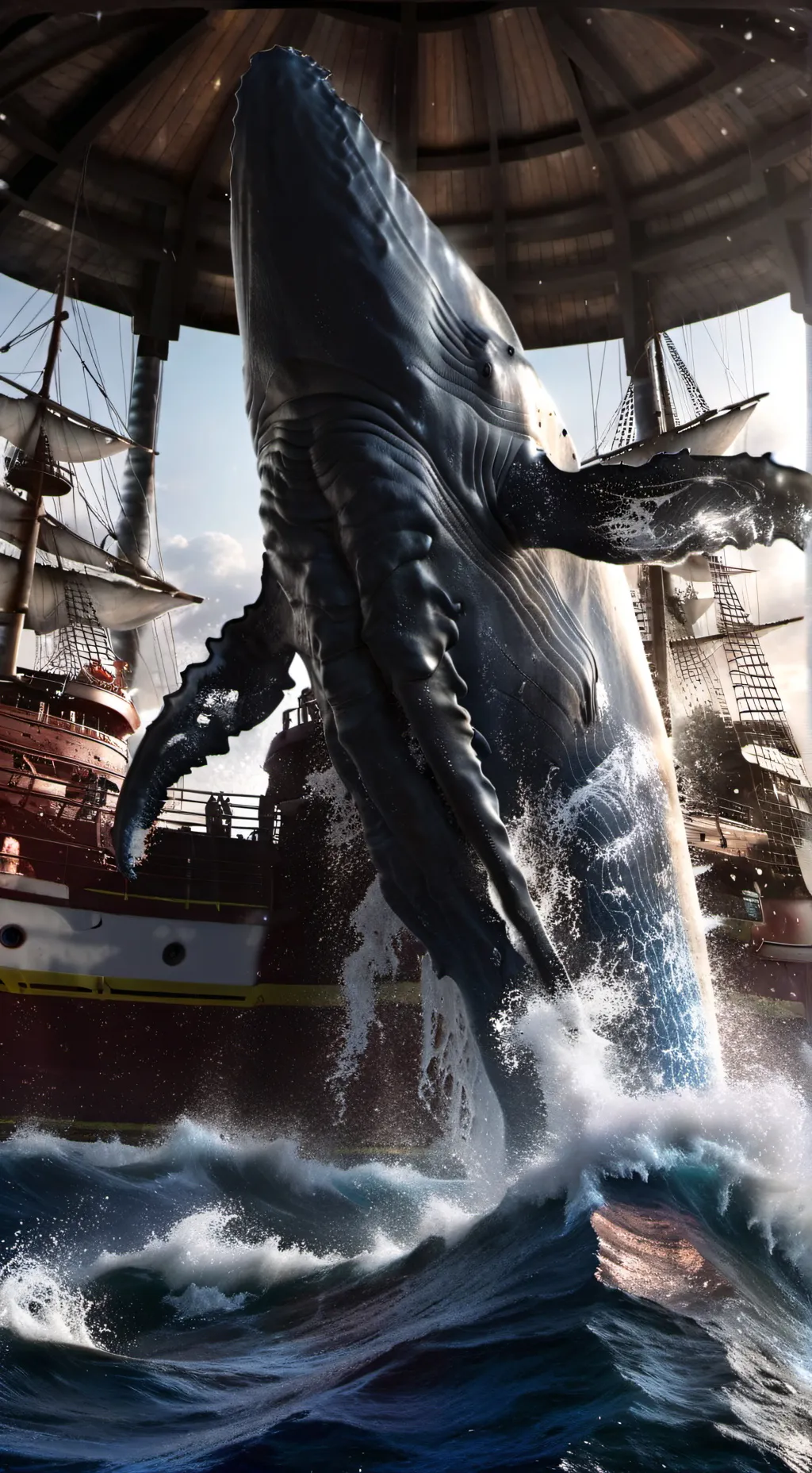 ai character: Blue Whale Ship background