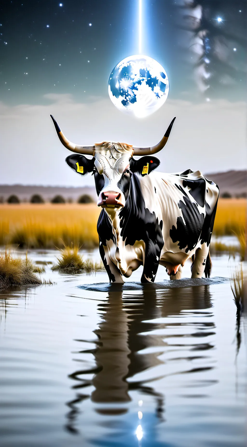 ai character: la vaca saturna background