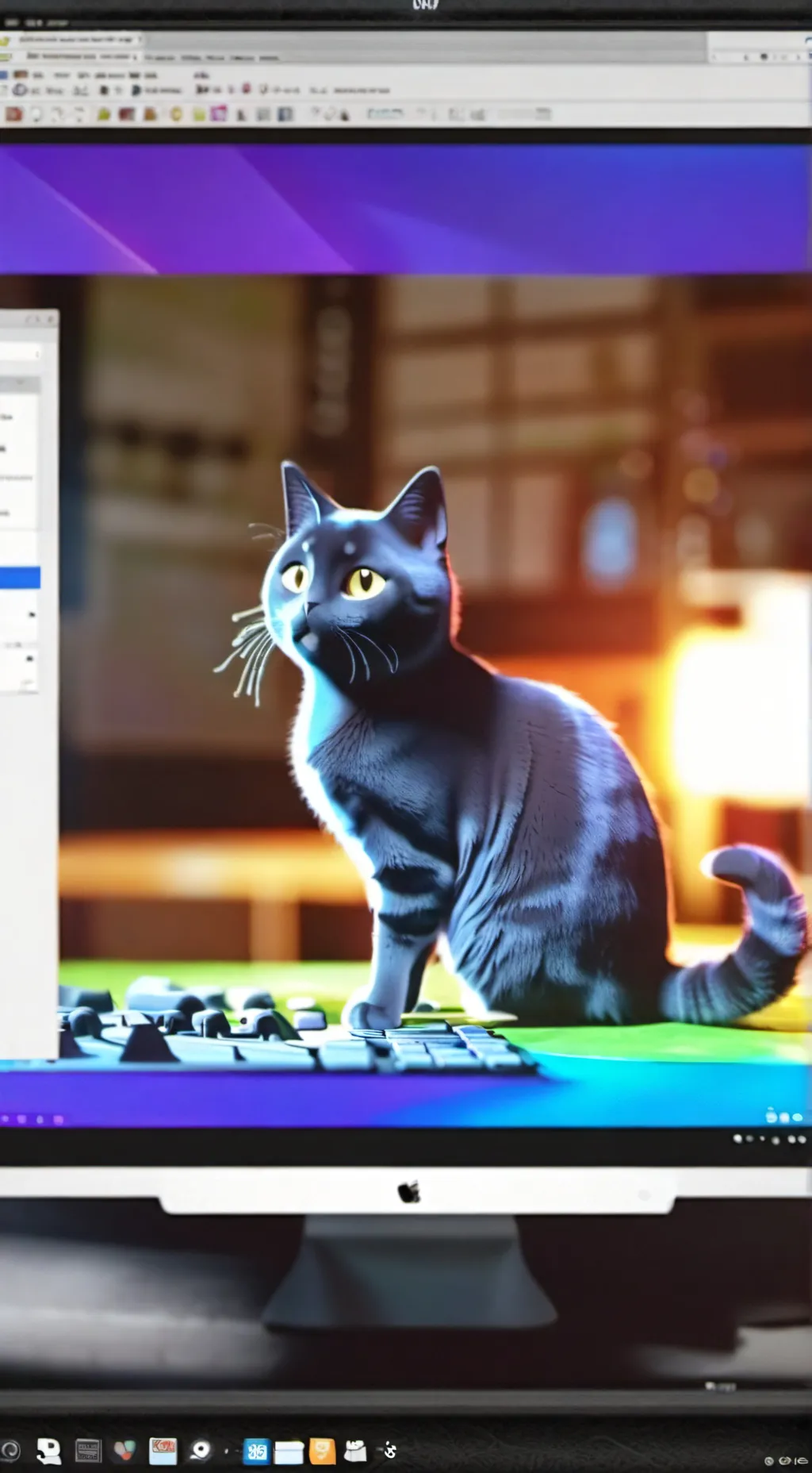 ai character: pebble the cat background