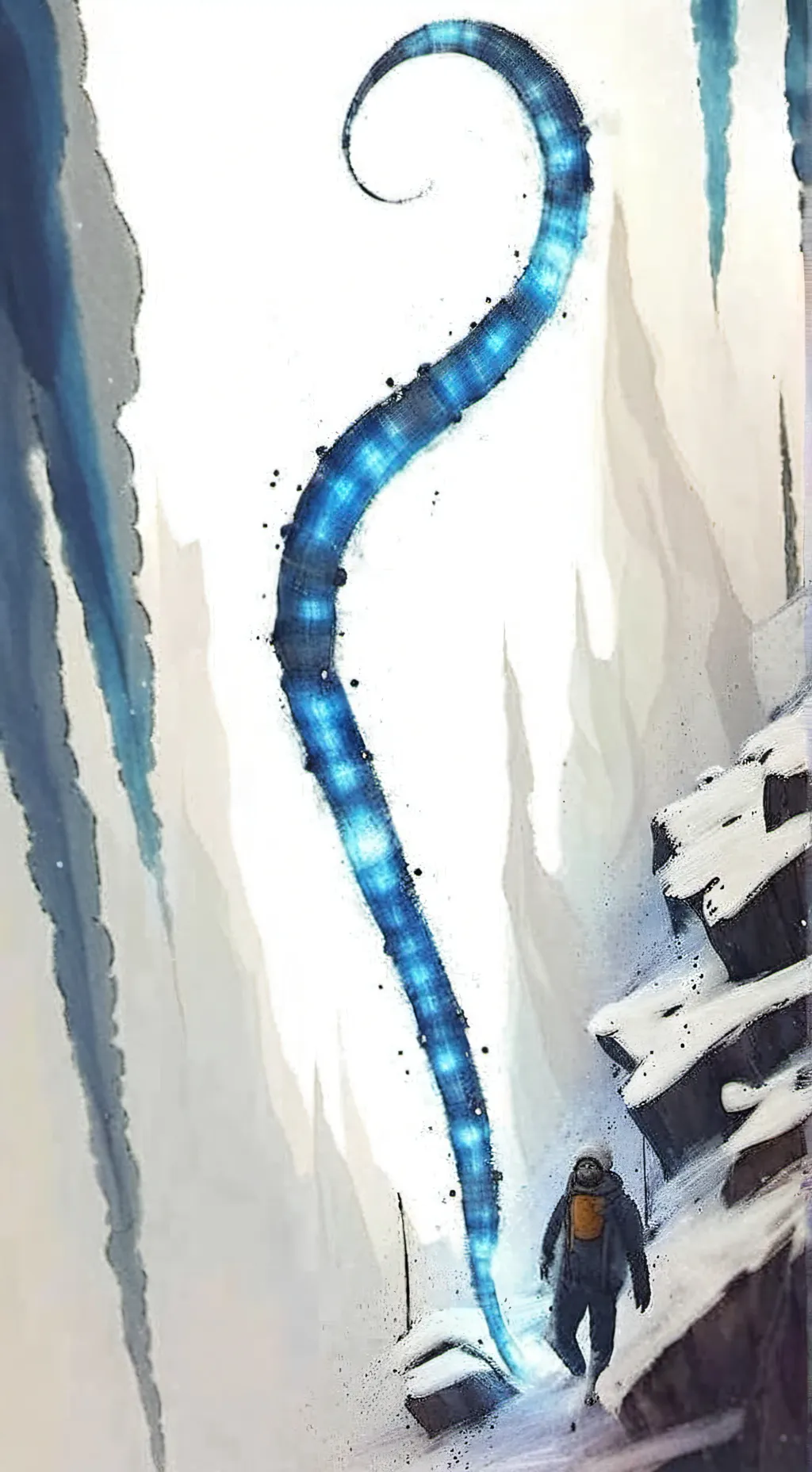 ai character: Glacial Glimmer background