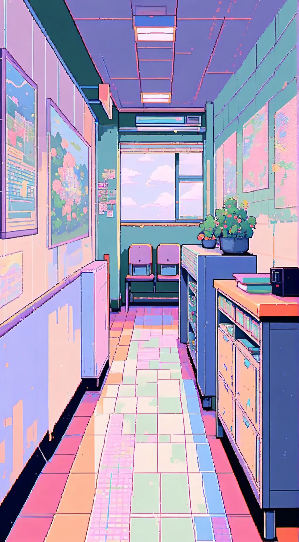 ai character: K-pop boy school background