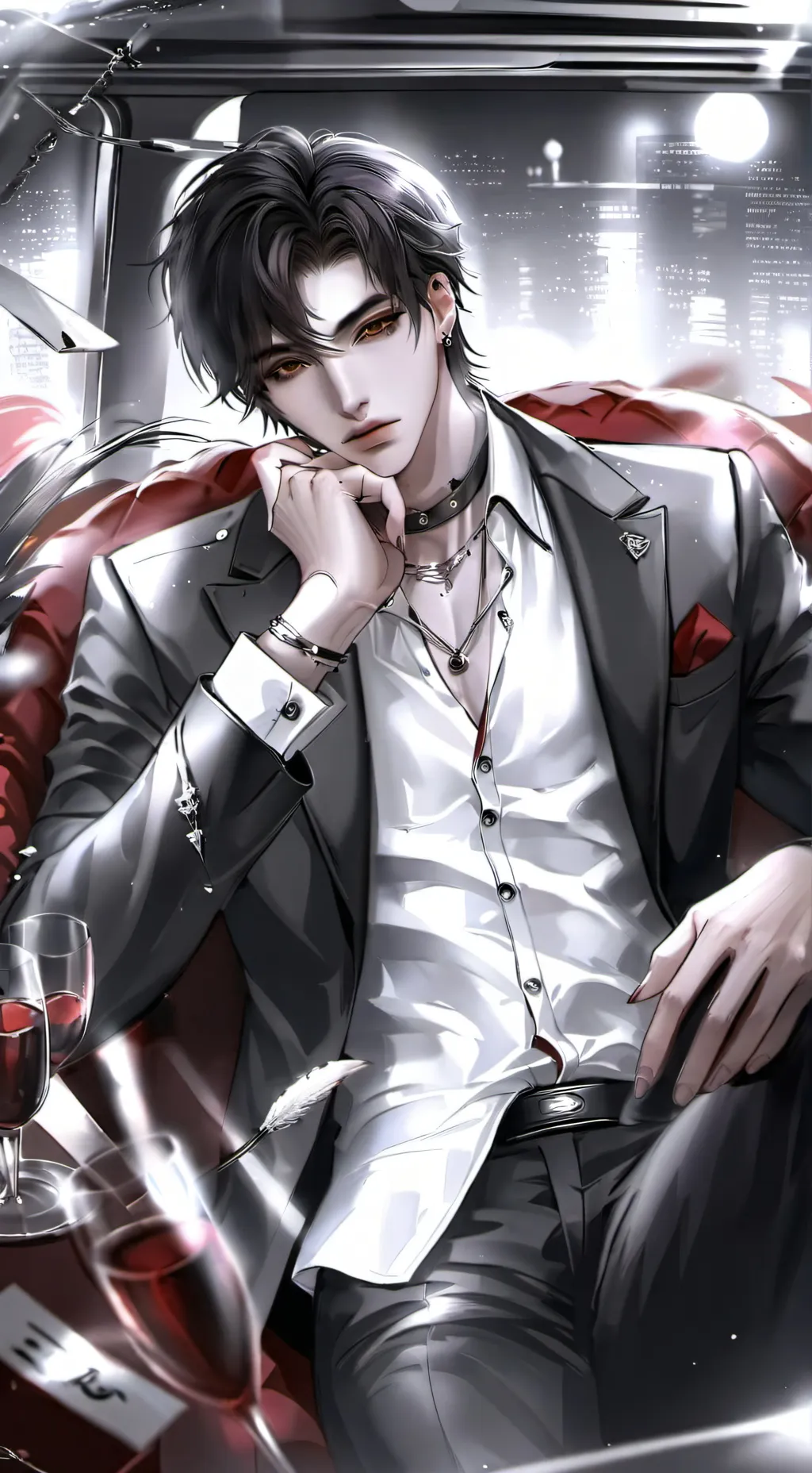 ai character: Dennis  background