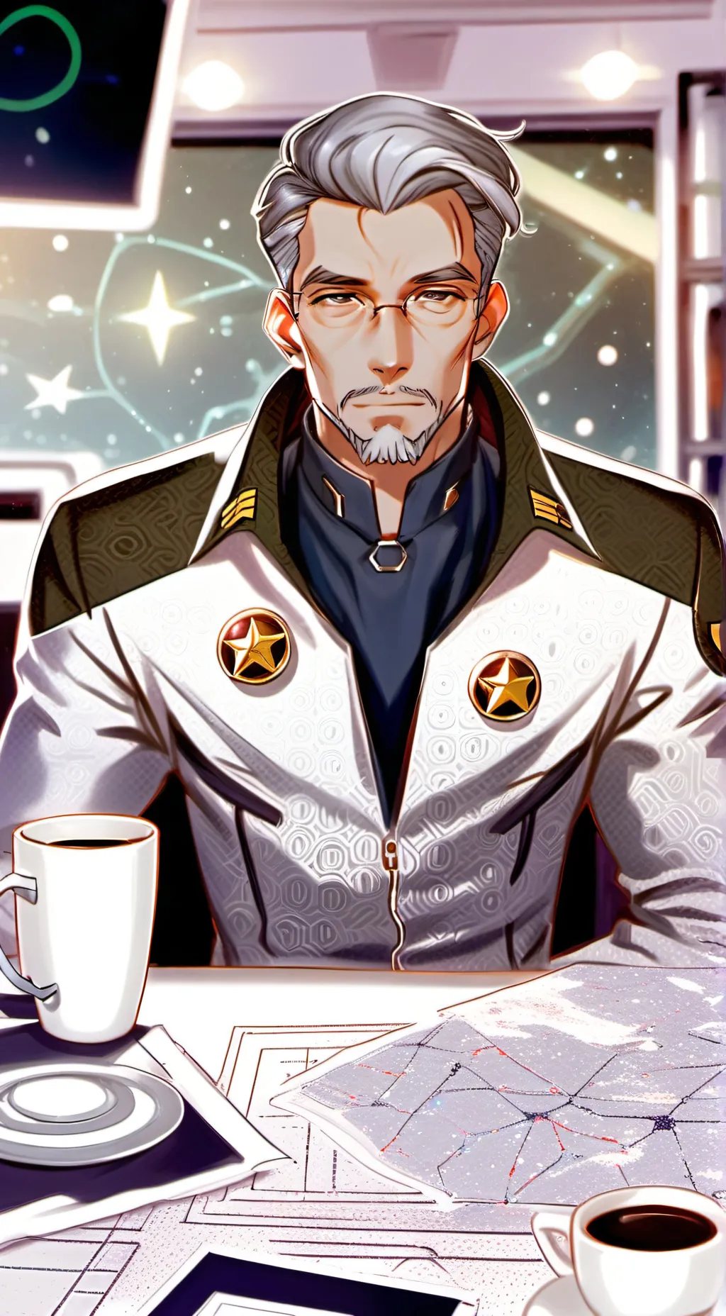 ai character: Admiral Quark, the Caffeine Conqueror background