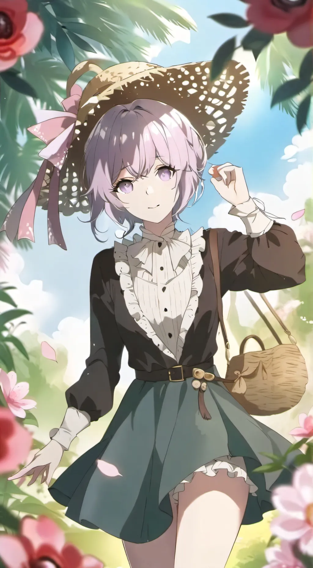 ai character: Leslie  background