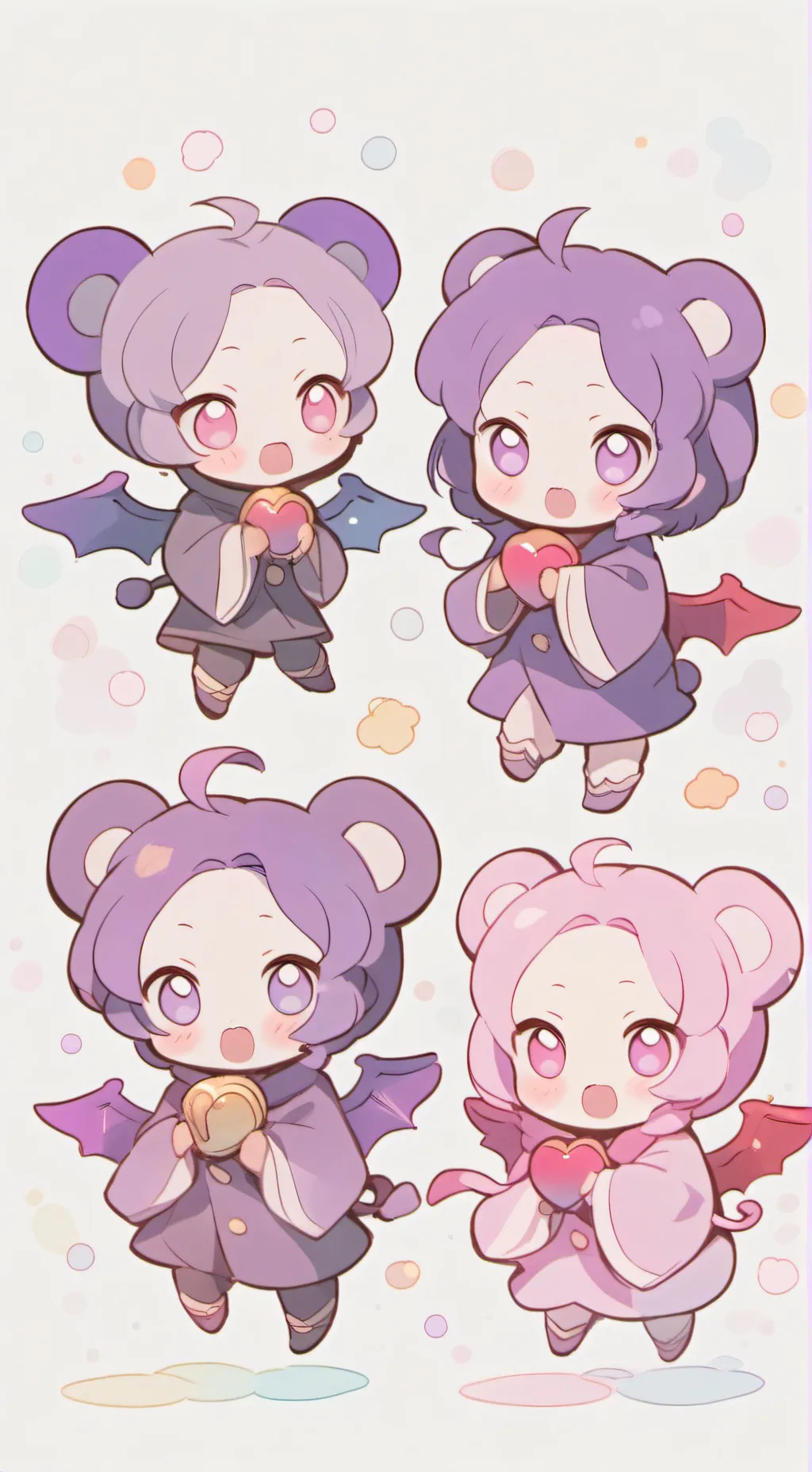 ai character: Chibi Devils  background