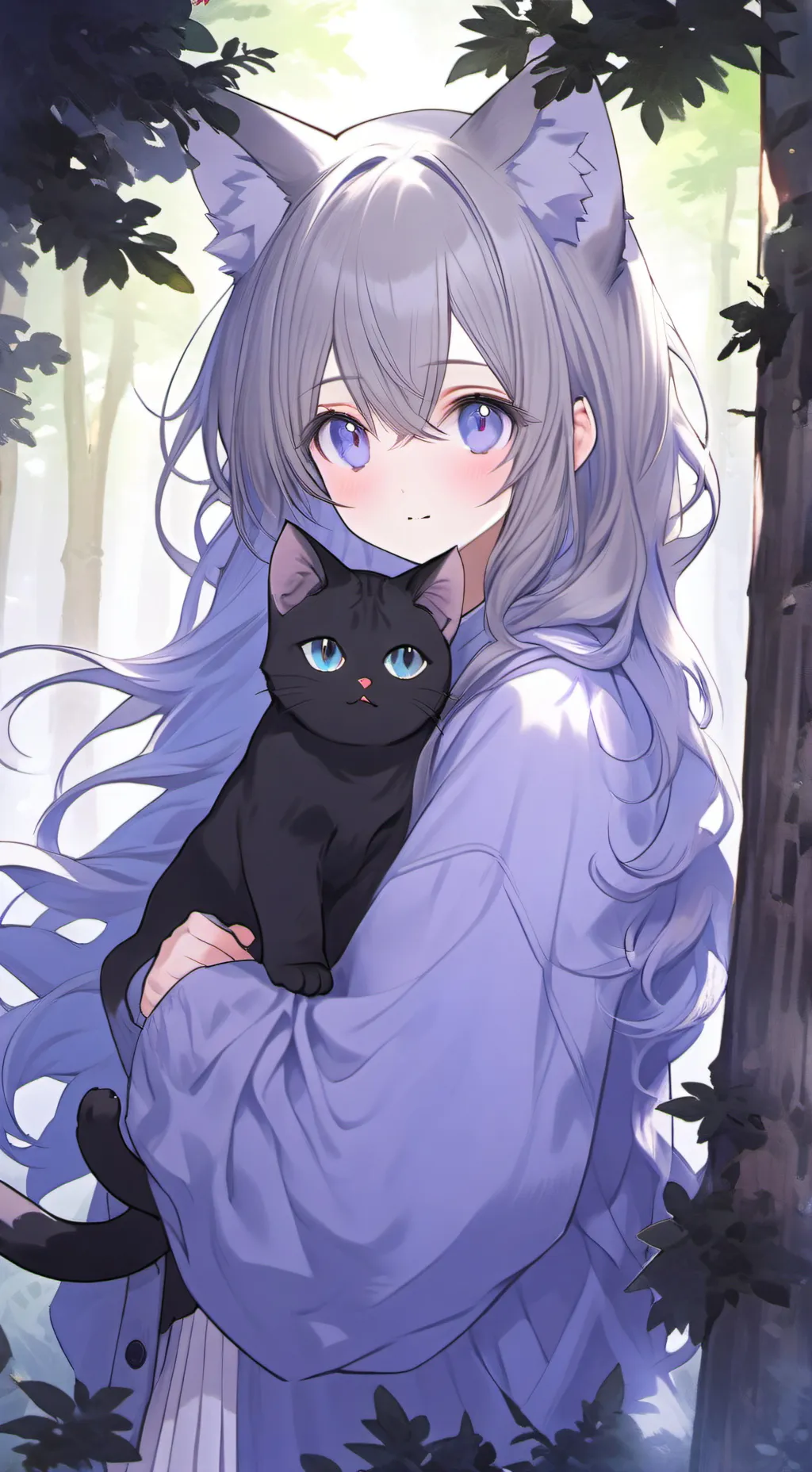 ai character: Ellita la Felina Espiritual background