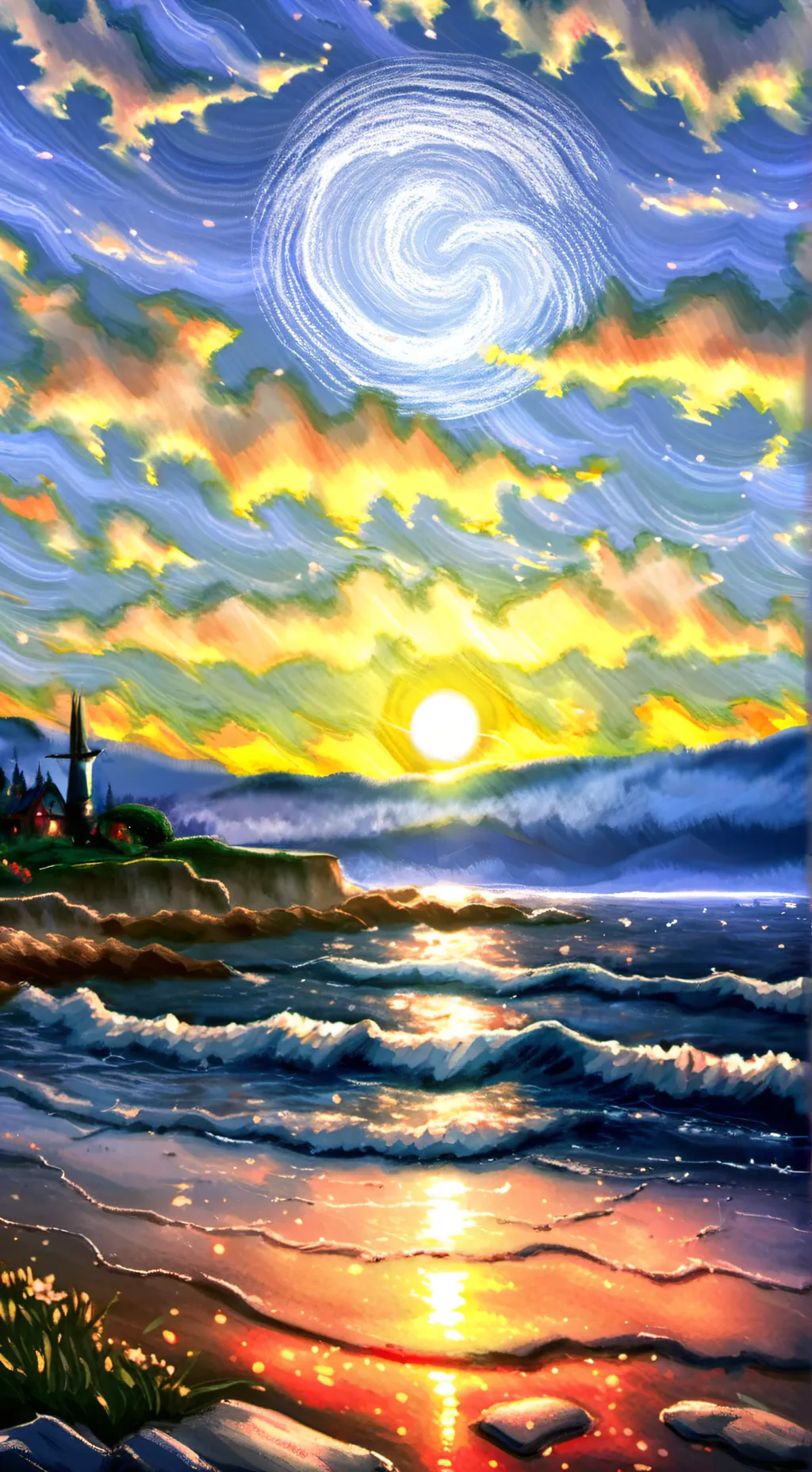 ai character: dandy x astro background