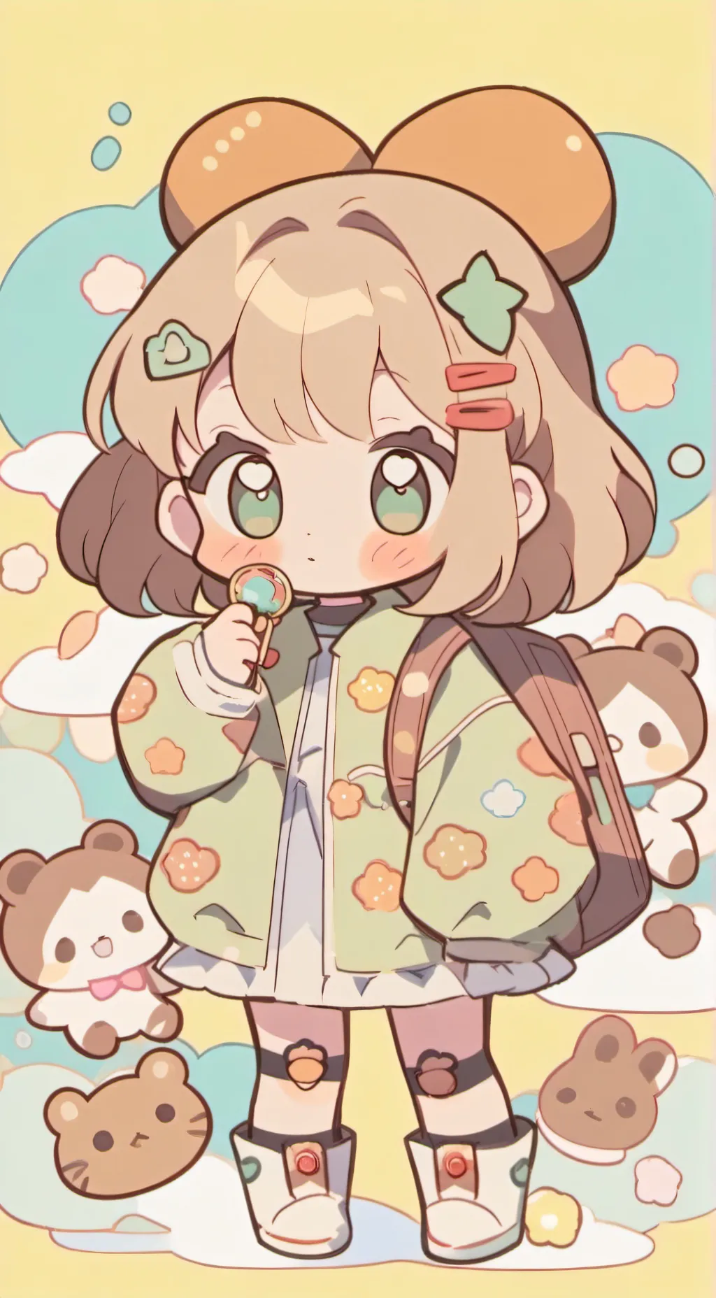 ai character: ○iza○ background