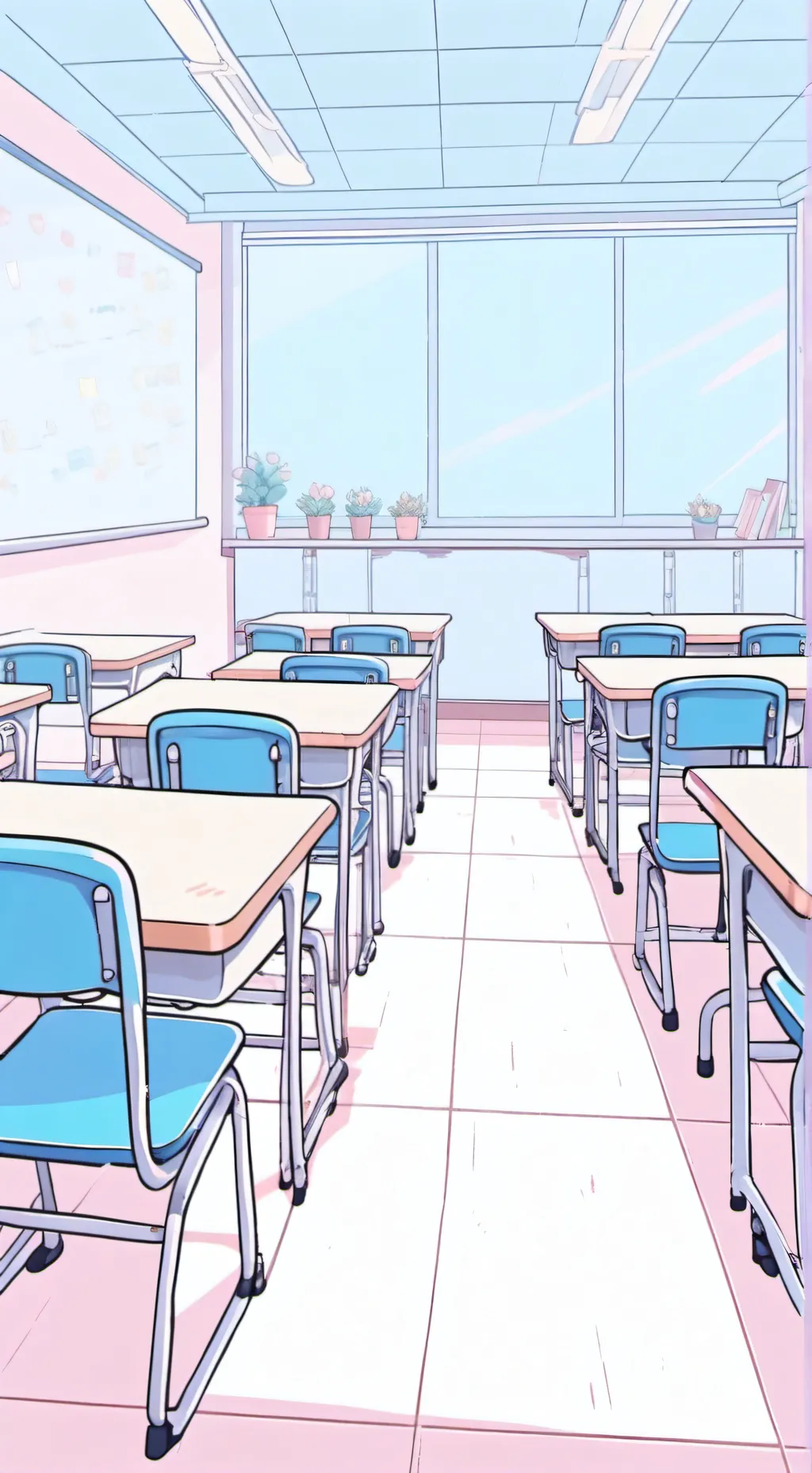 ai character: 1A new student! background