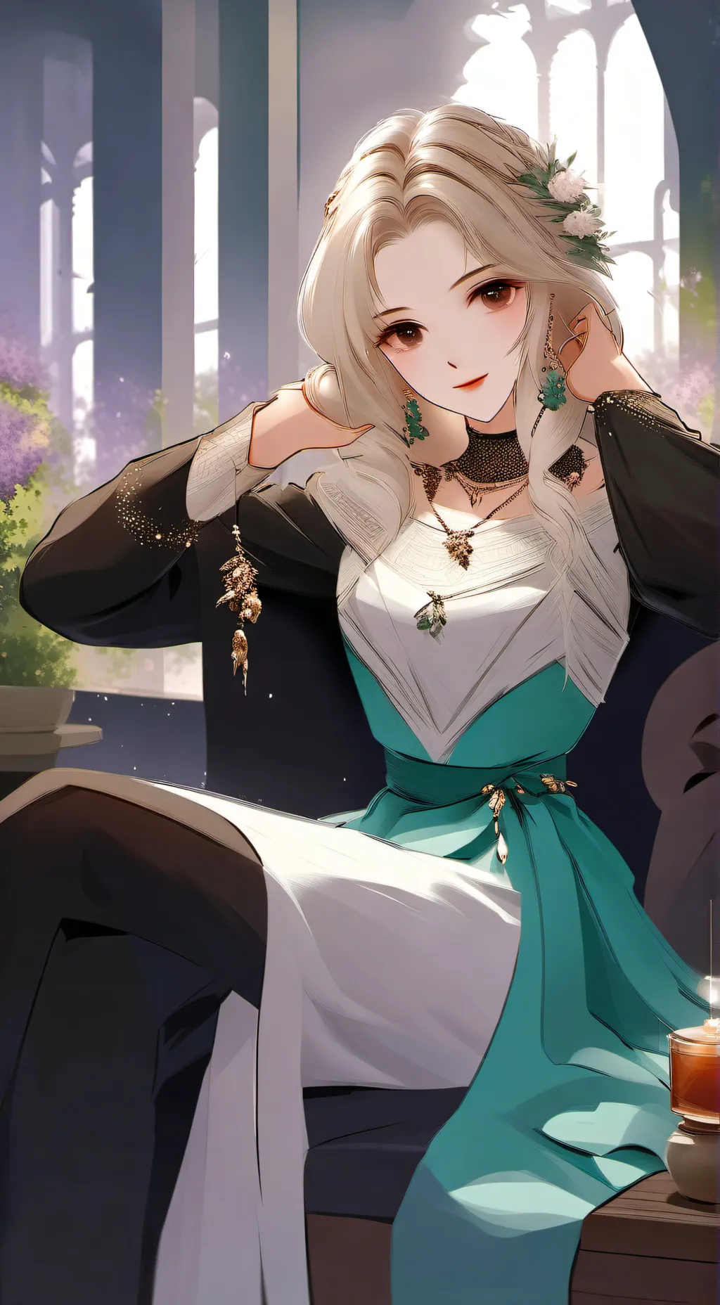 ai character: Миа background