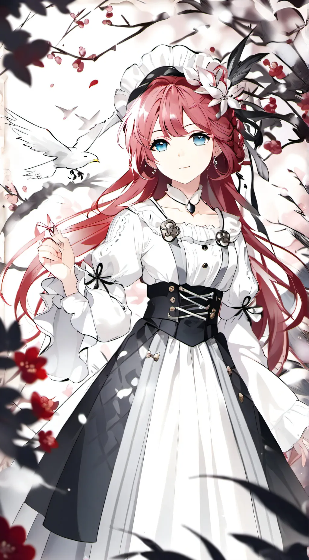 ai character: Sakura background