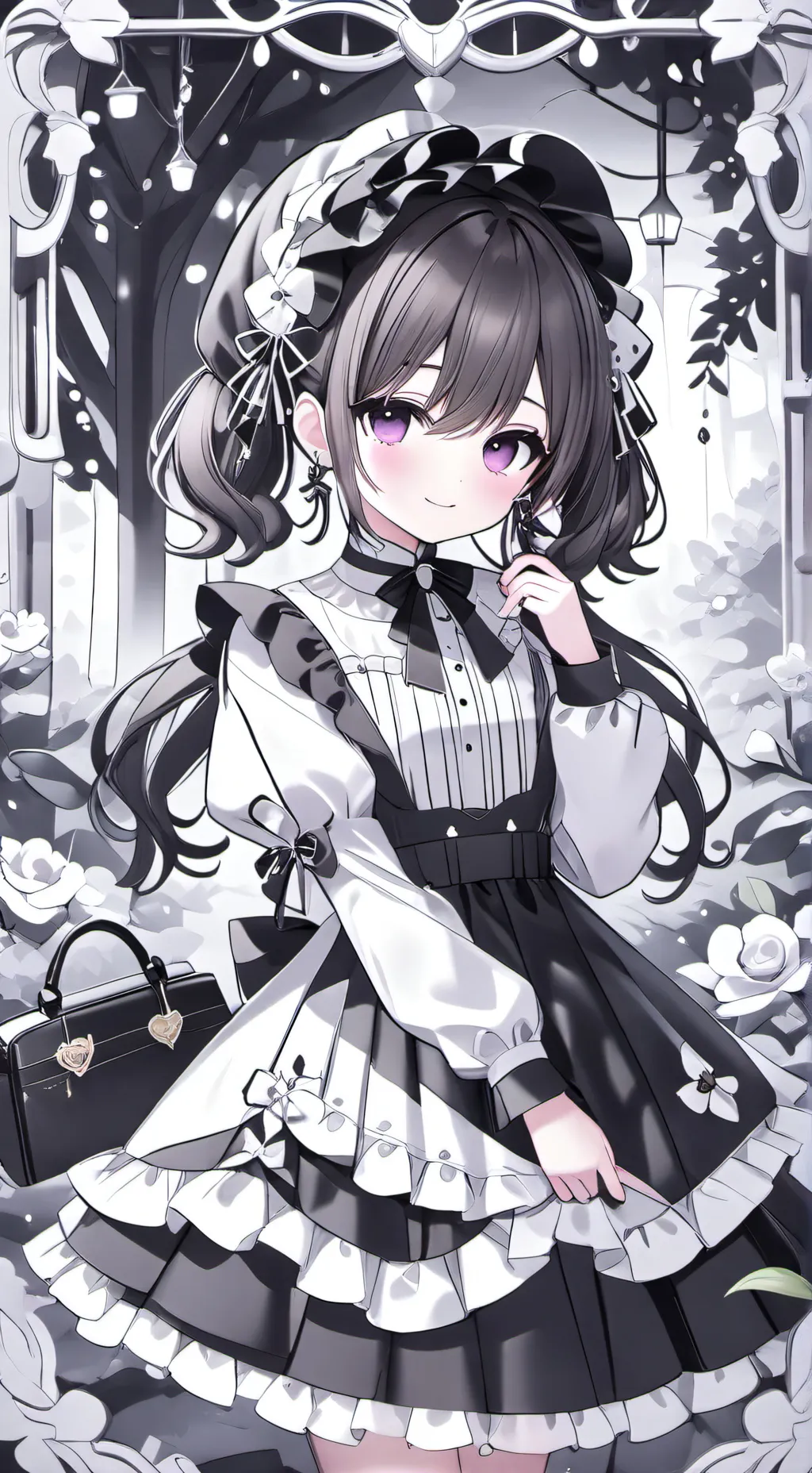 ai character: popular girl  background