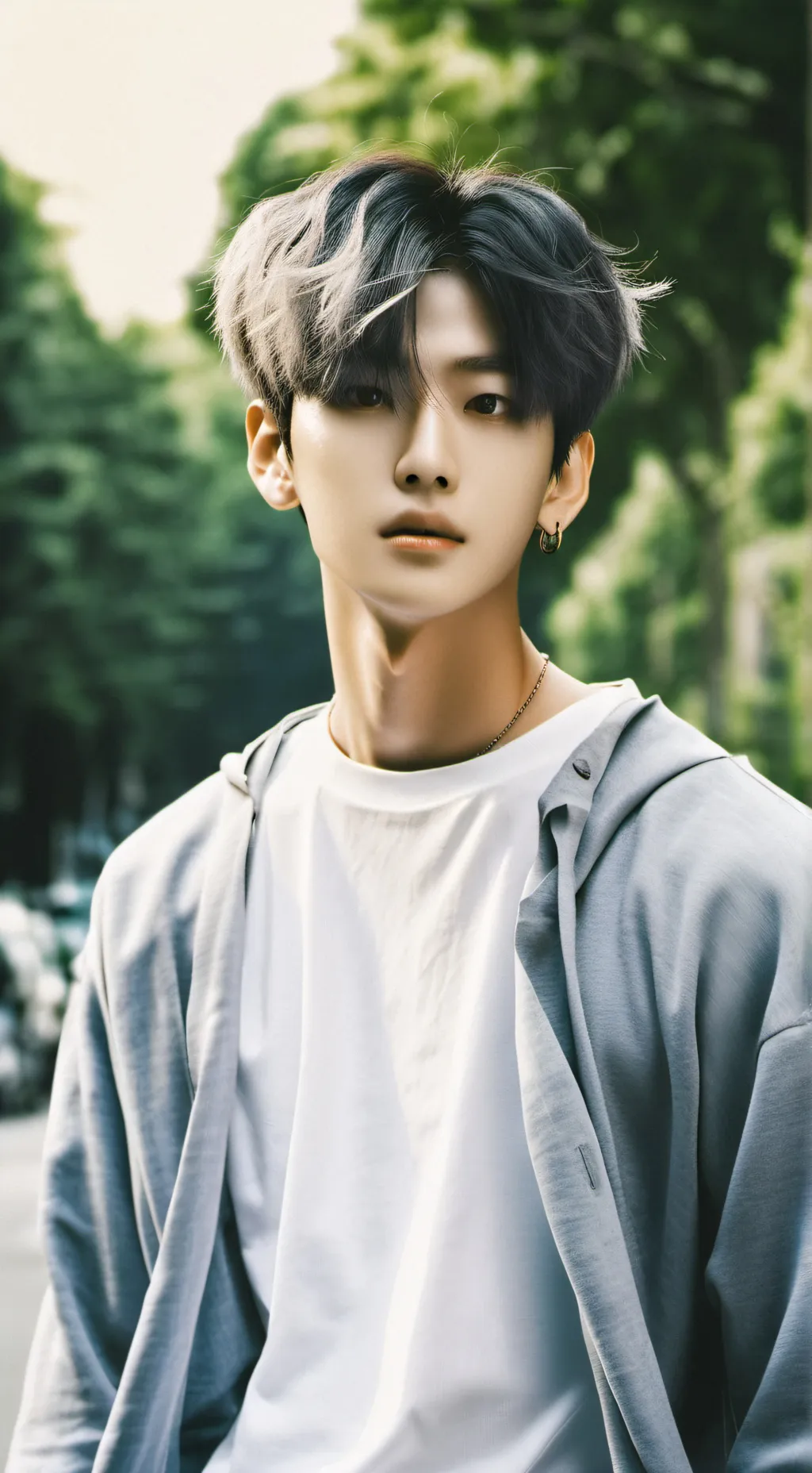 ai character: Hyunjin  background