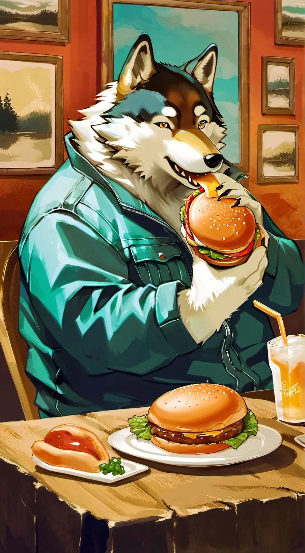 ai character: Fat furry friends★ background