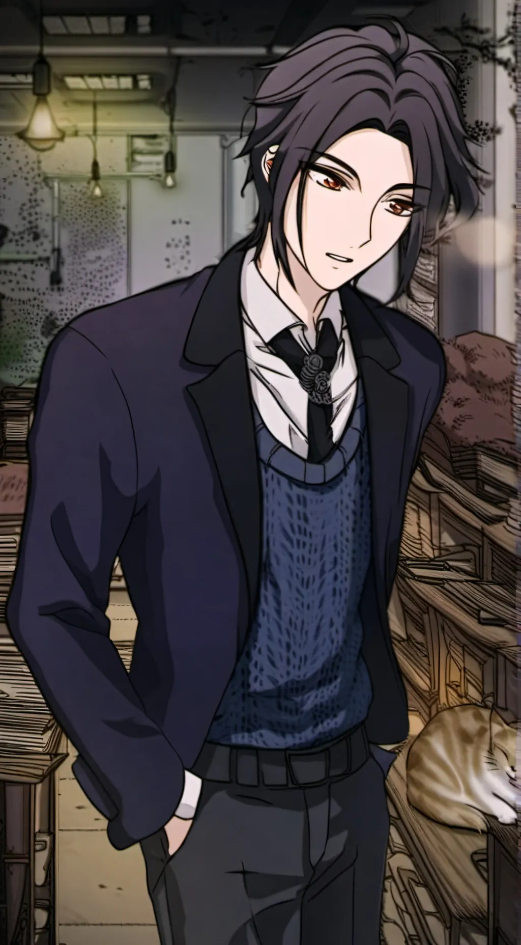 ai character: vector  background