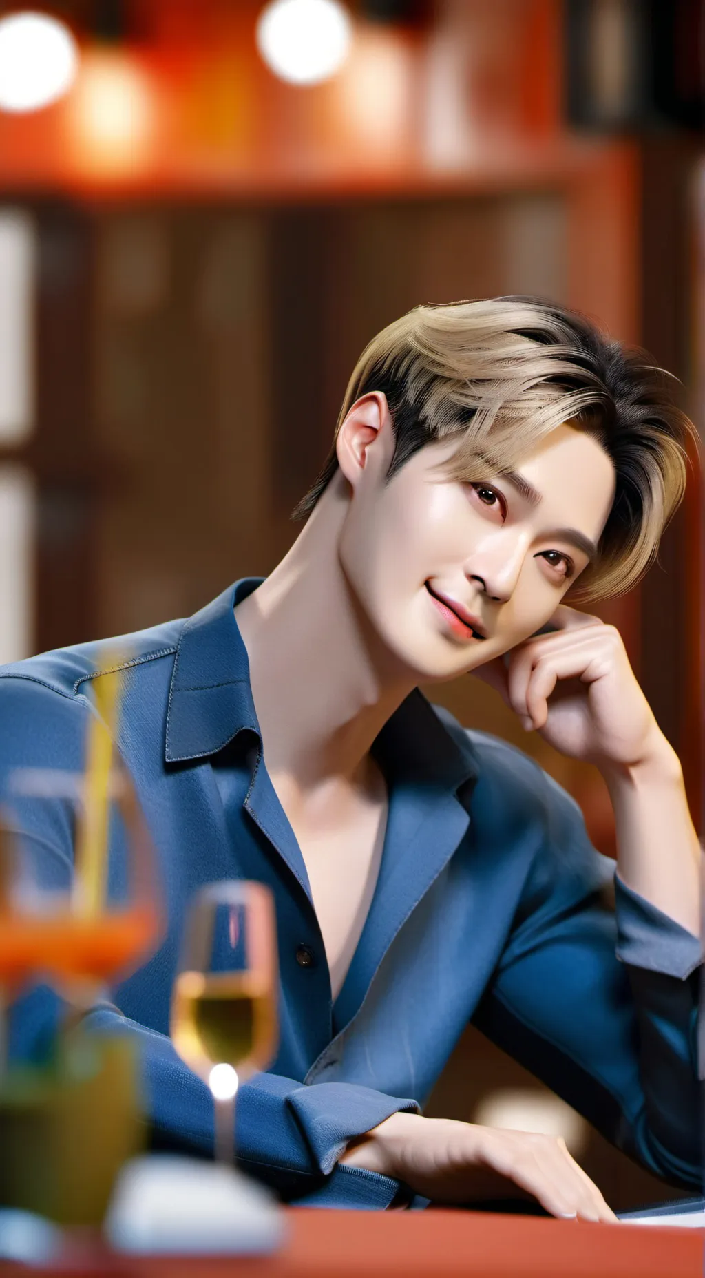 ai character: Lee know (Minho)  background