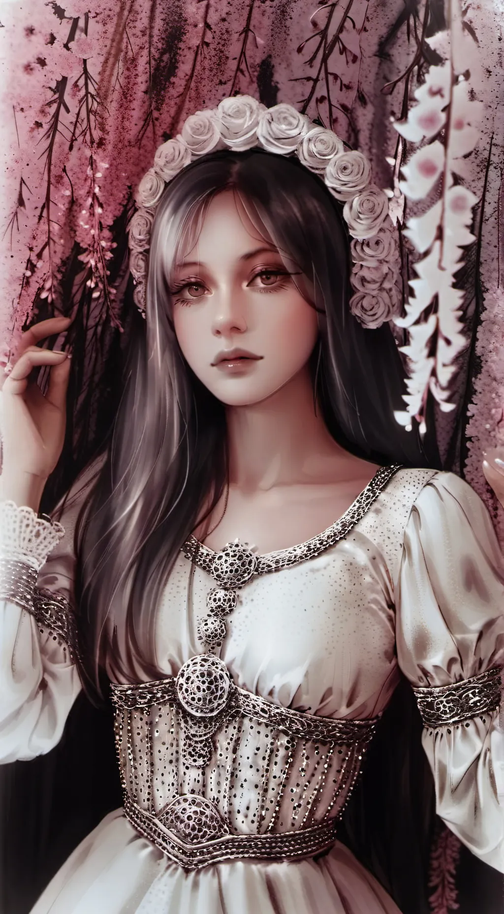 ai character: Melanie Martínez  background