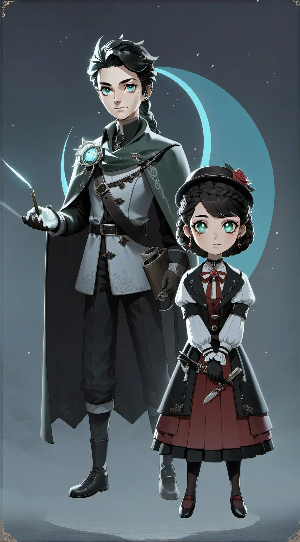 ai character: Justin  background