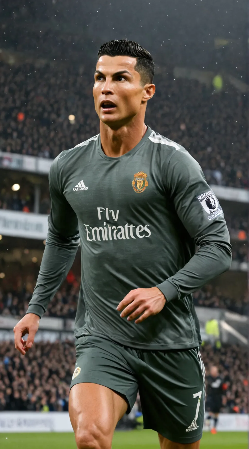 ai character: Cristiano Ronaldo  background