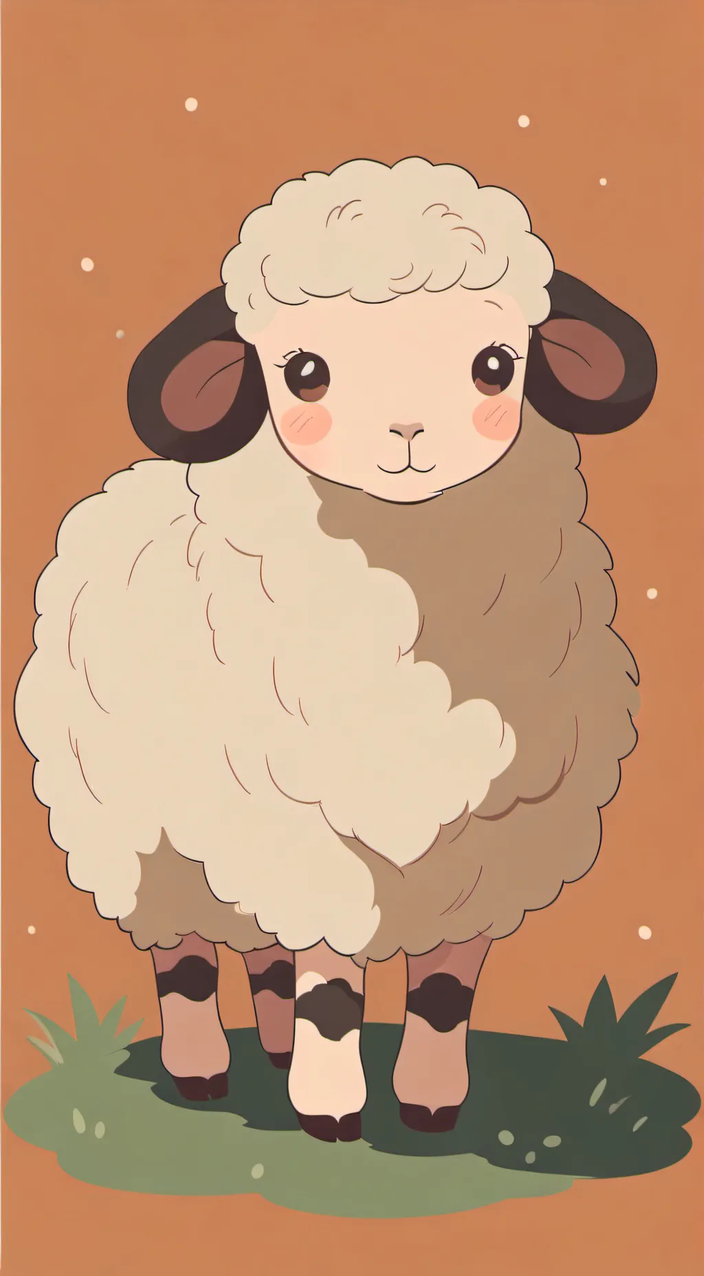 ai character: Little sheep background