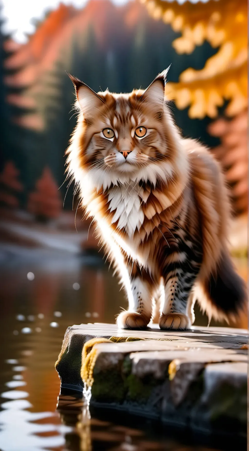 ai character: pelage de lion background