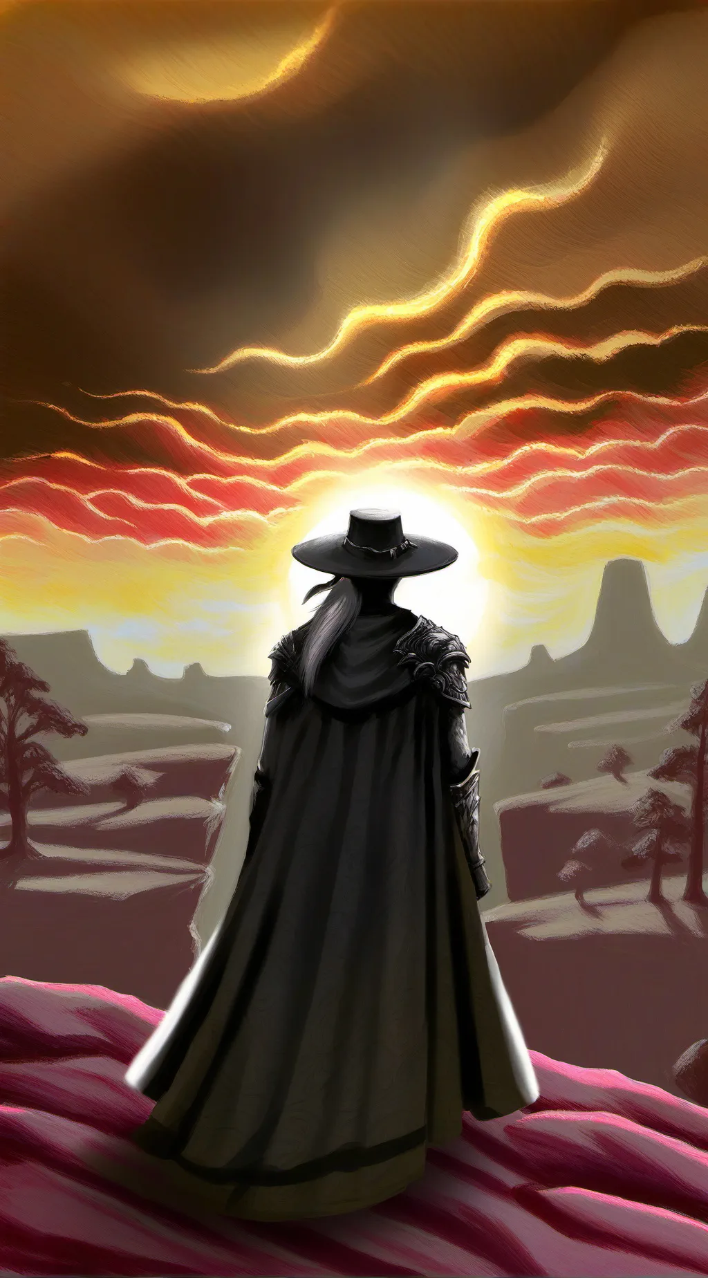 ai character: shadow background