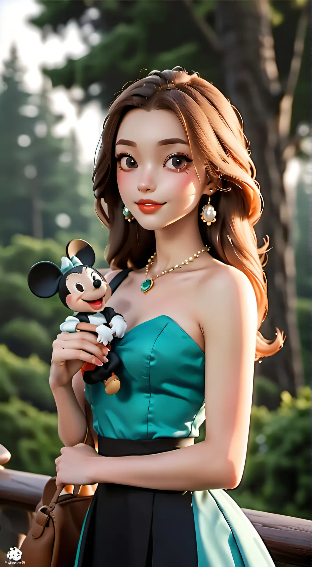 ai character: Violet background