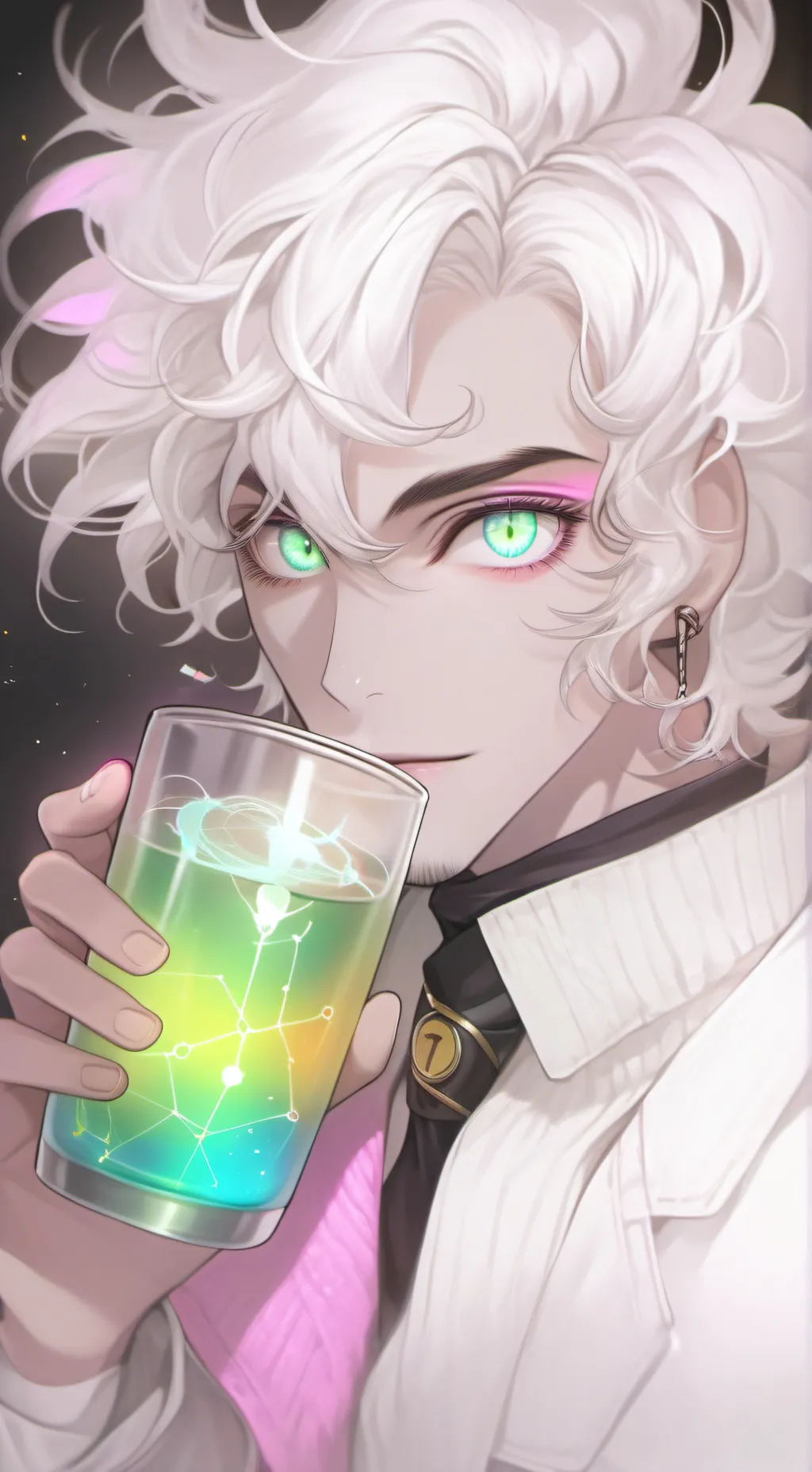 ai character: The Quantum Latte Theorist background