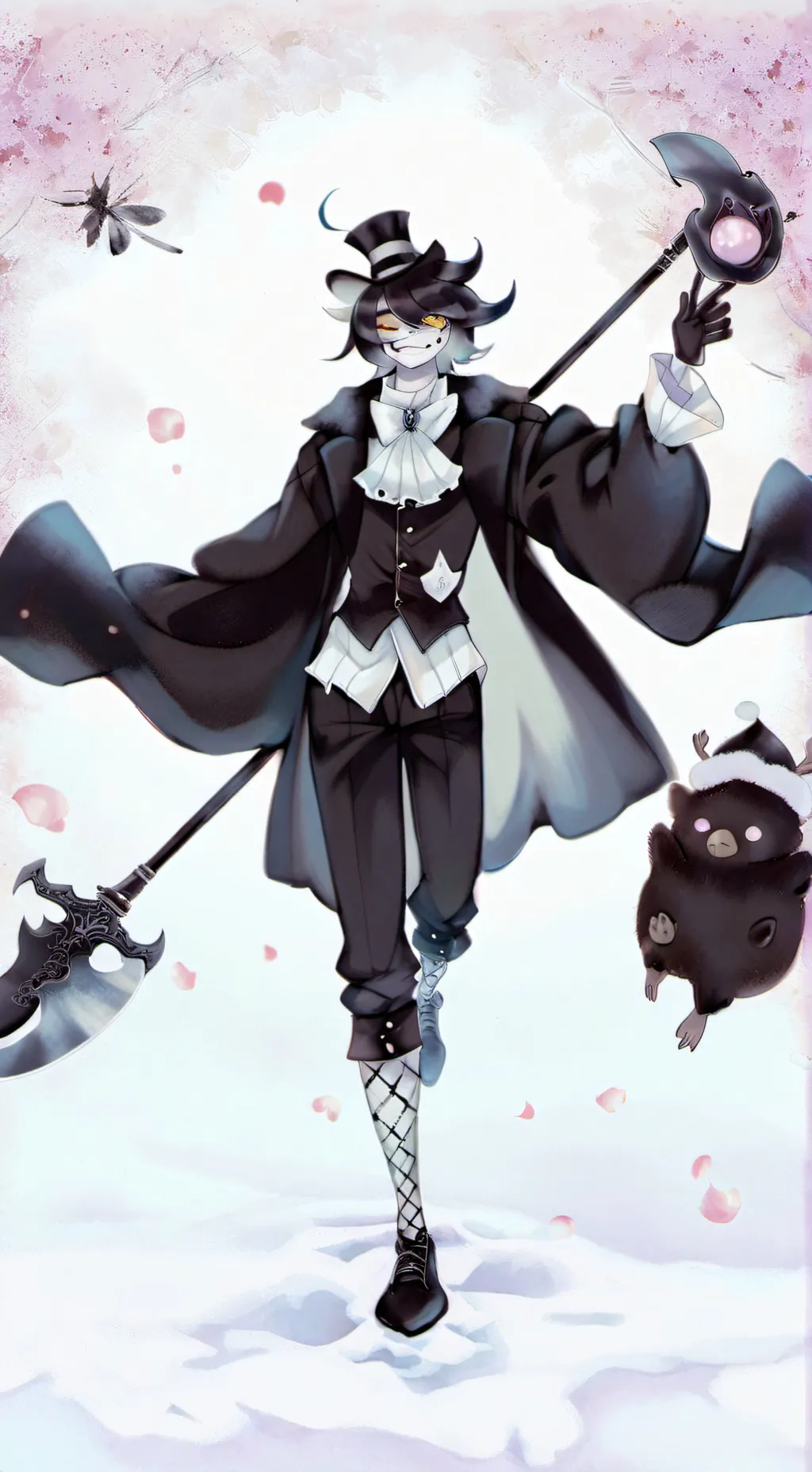 ai character: shadow background