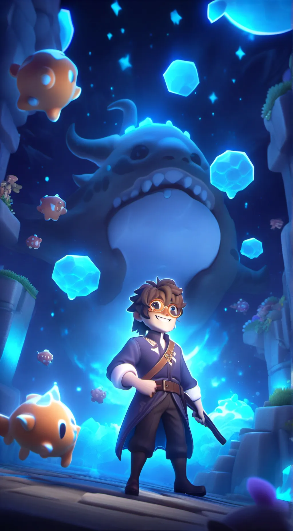 ai character: ticci Toby ⏺️🔽⏹️ background