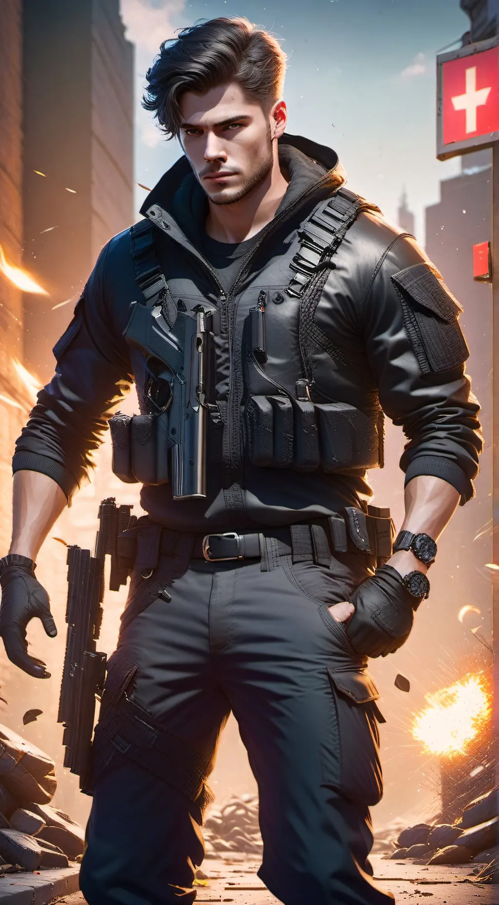 ai character: Raven background