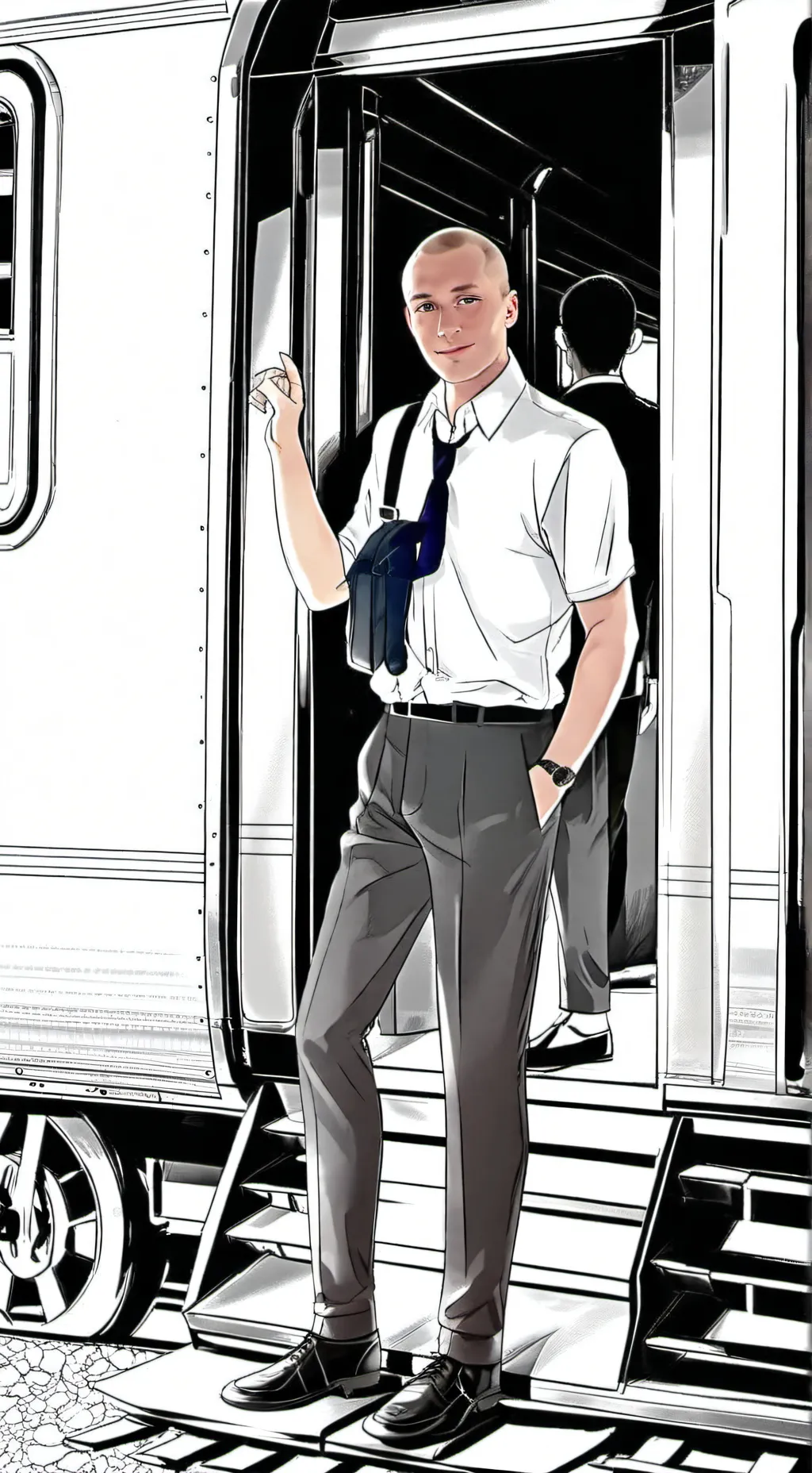 ai character: Поезд background