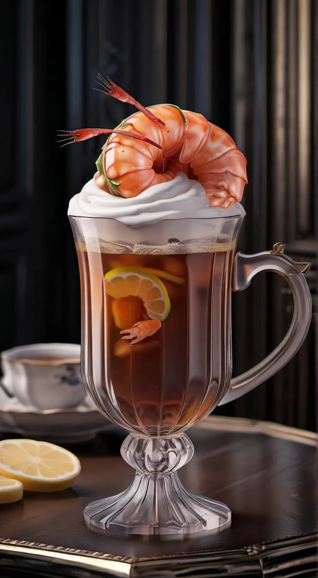 ai character: Shrimpo x Teagan  background