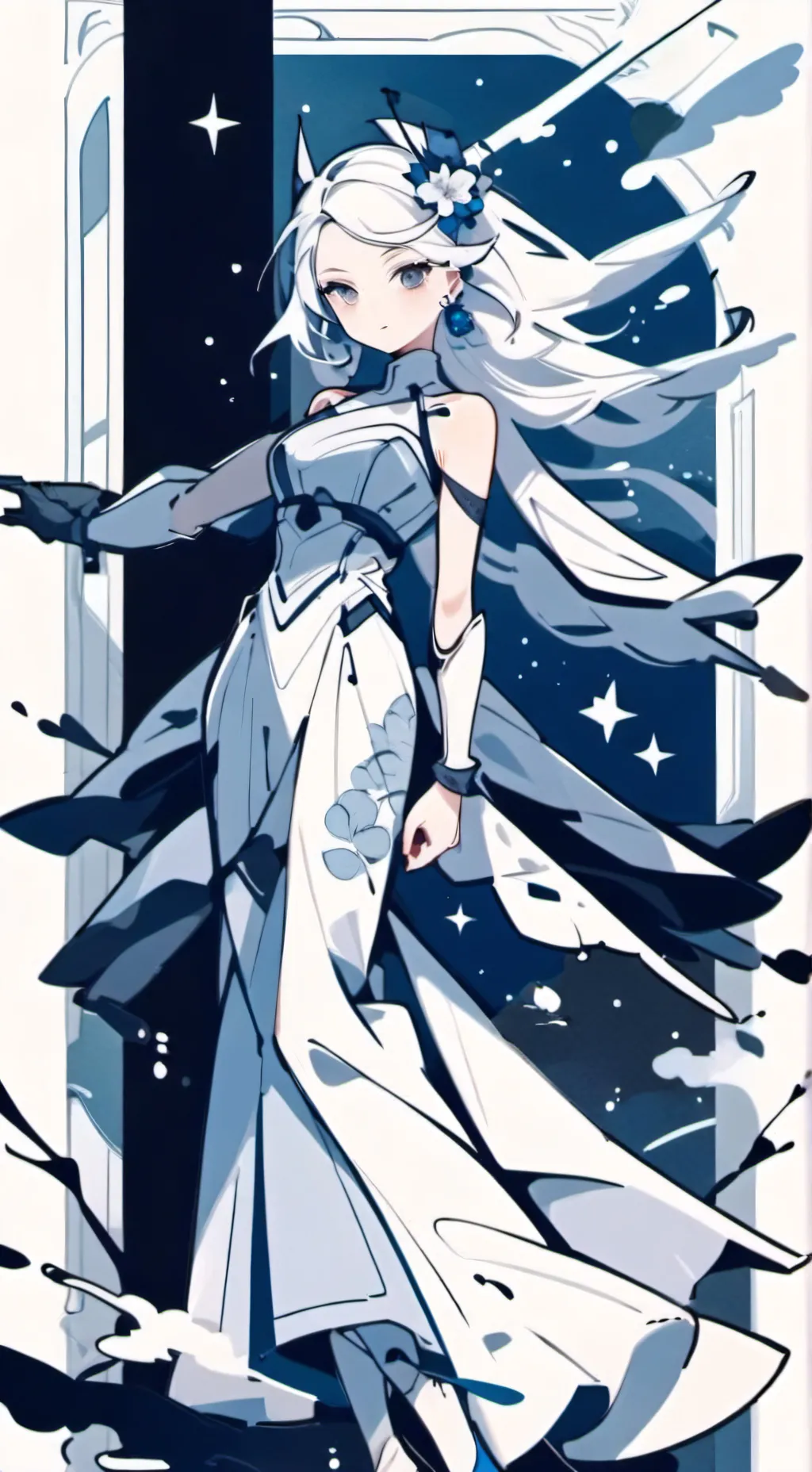 ai character: ex luna the glitch background