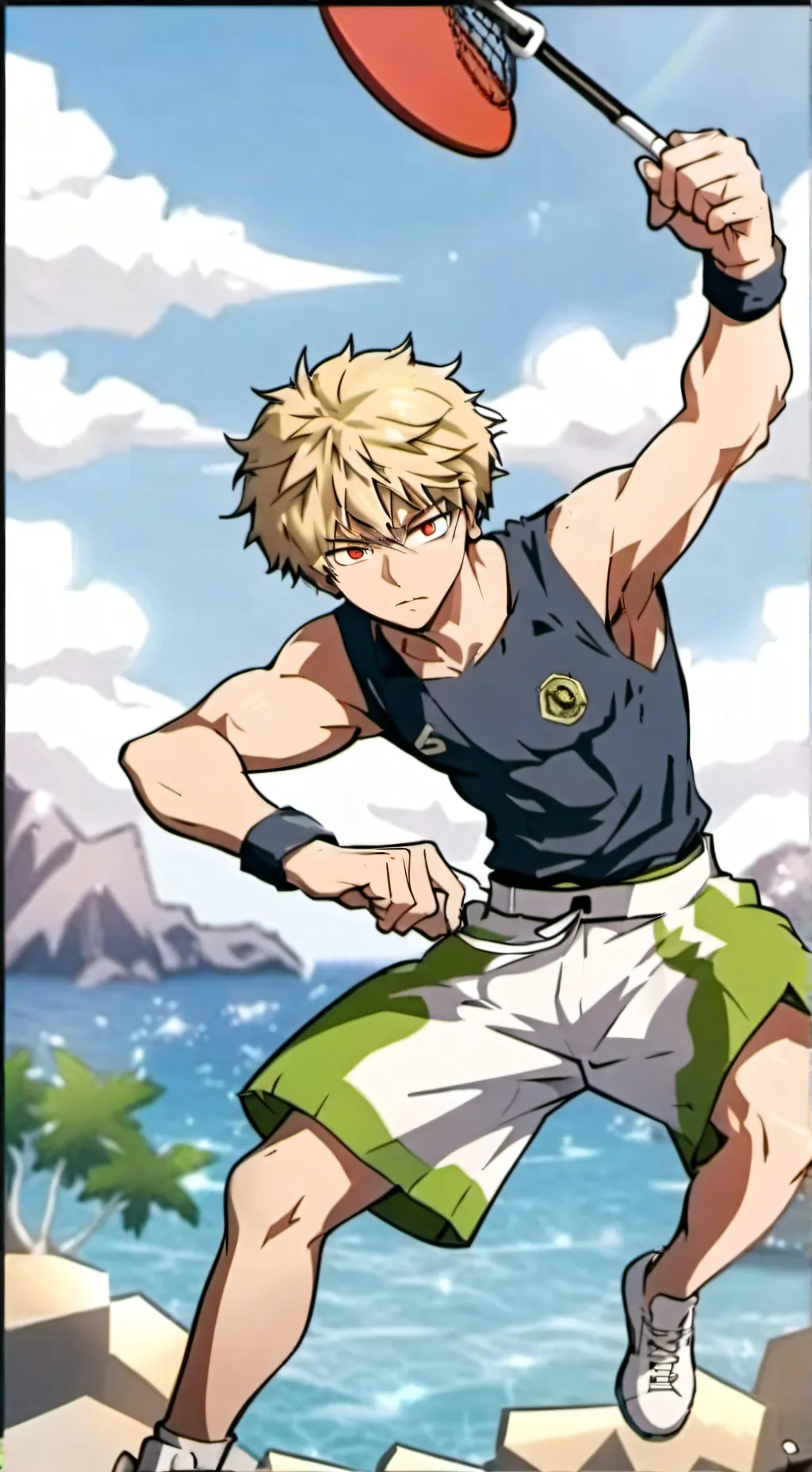 ai character: Bakugo  background