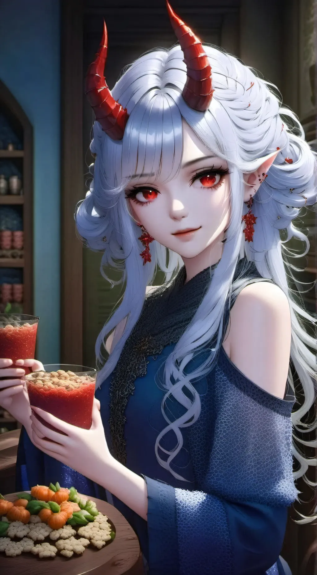 ai character: Lexi the Half-Demon Spirit background