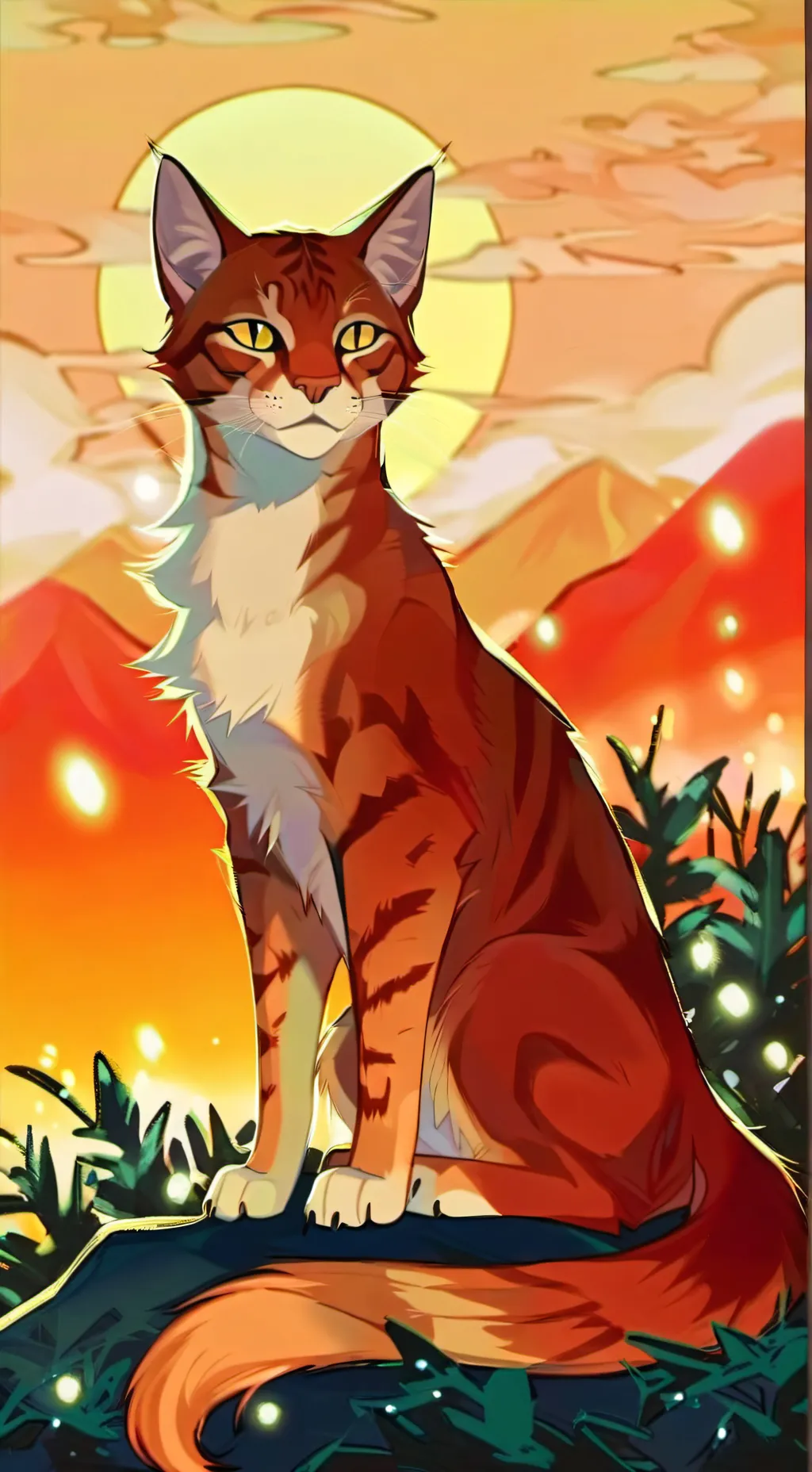 ai character: firestar  background