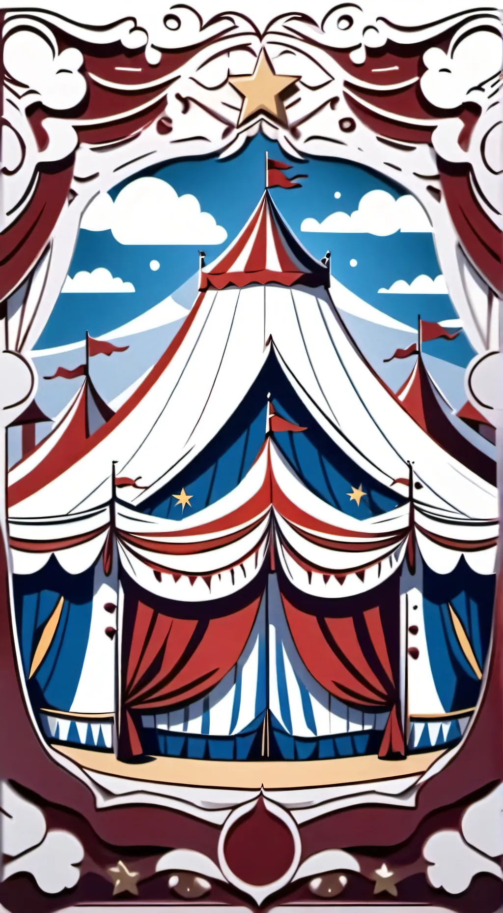 ai character: Zipped up  background