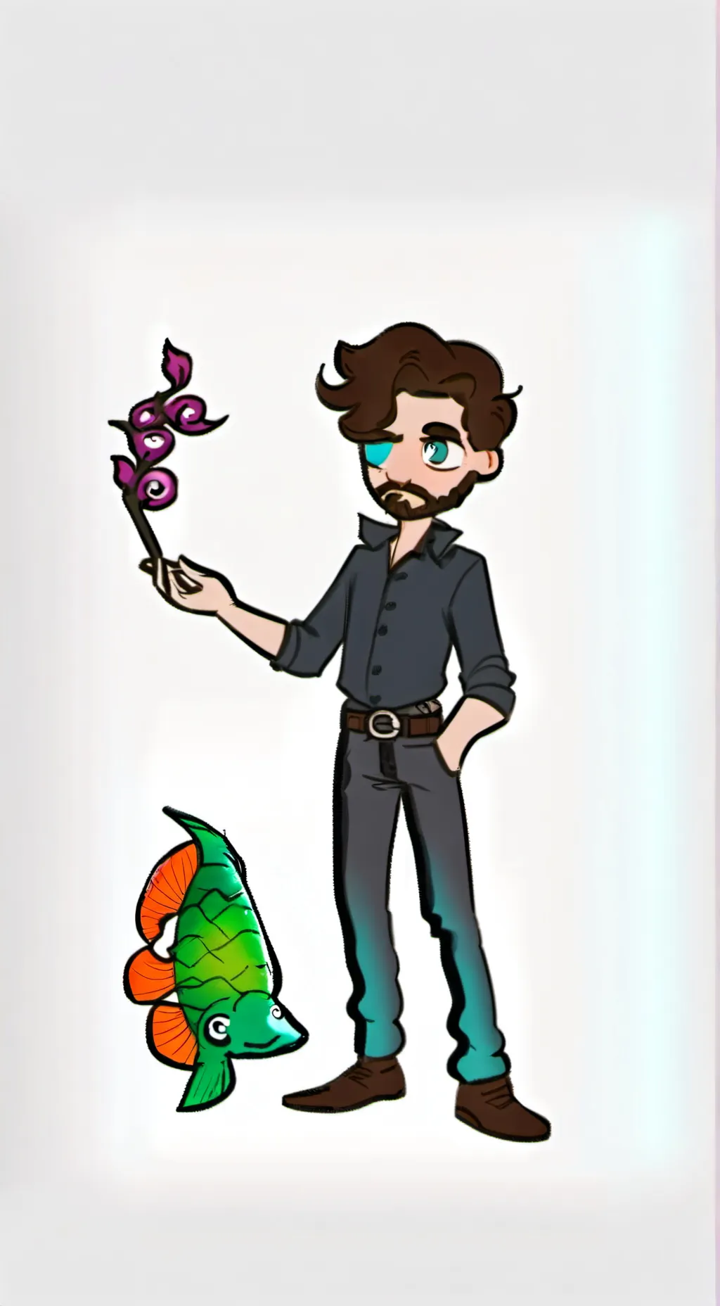 ai character: A PUFFER TALKIE😍 background