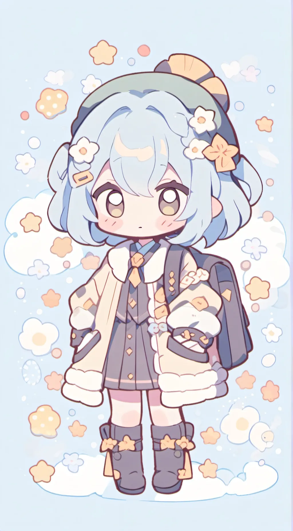 ai character: Dandys world background