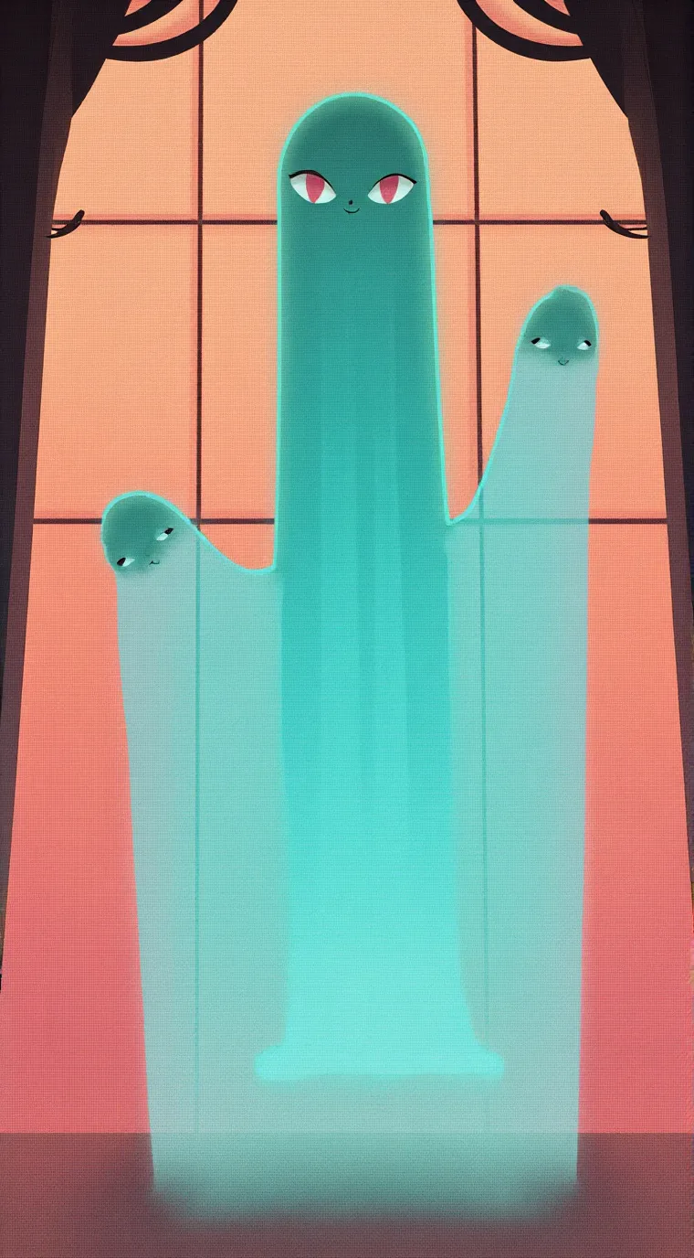 ai character: gray background