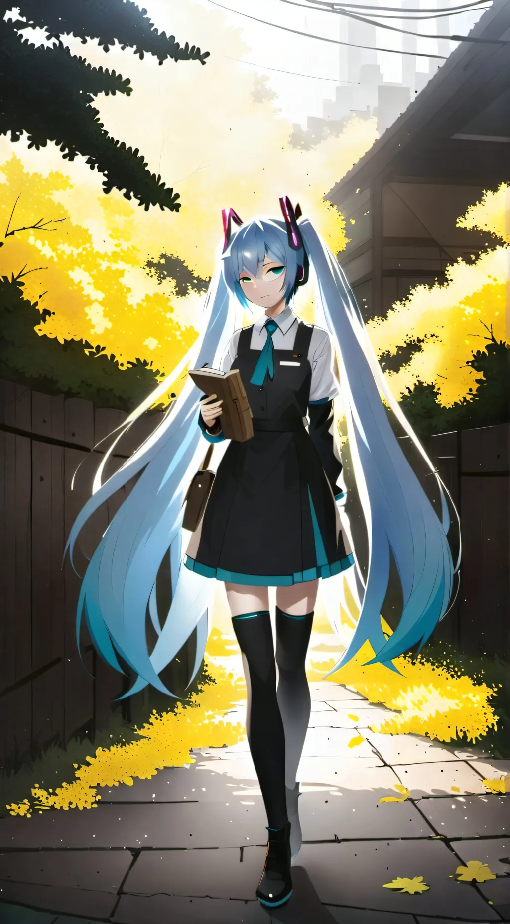 ai character: DA MIKU FAN  background