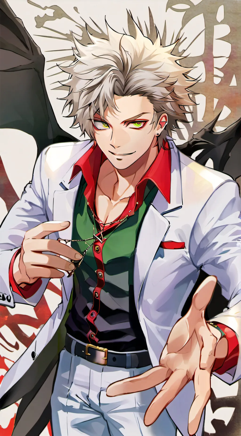 ai character: bakugo met sanemi  background