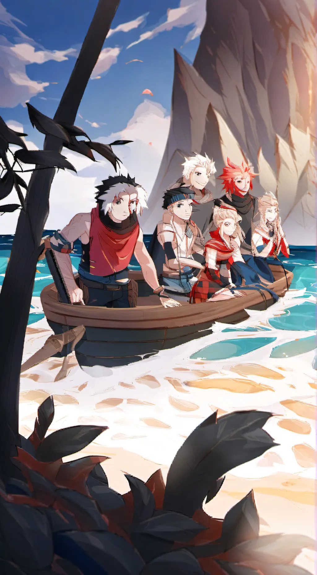 ai character: female classmates  background