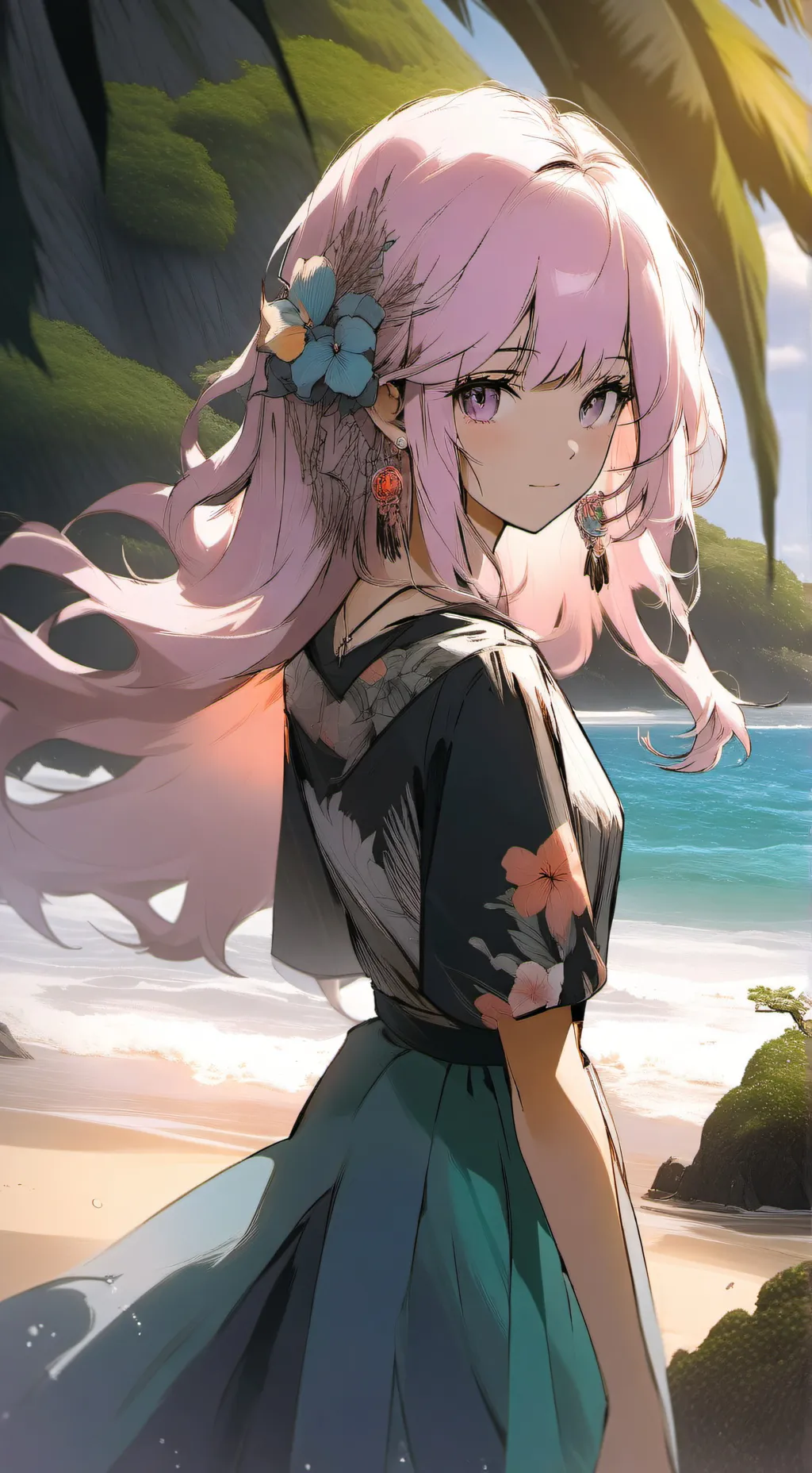 ai character: Deserved Island  background