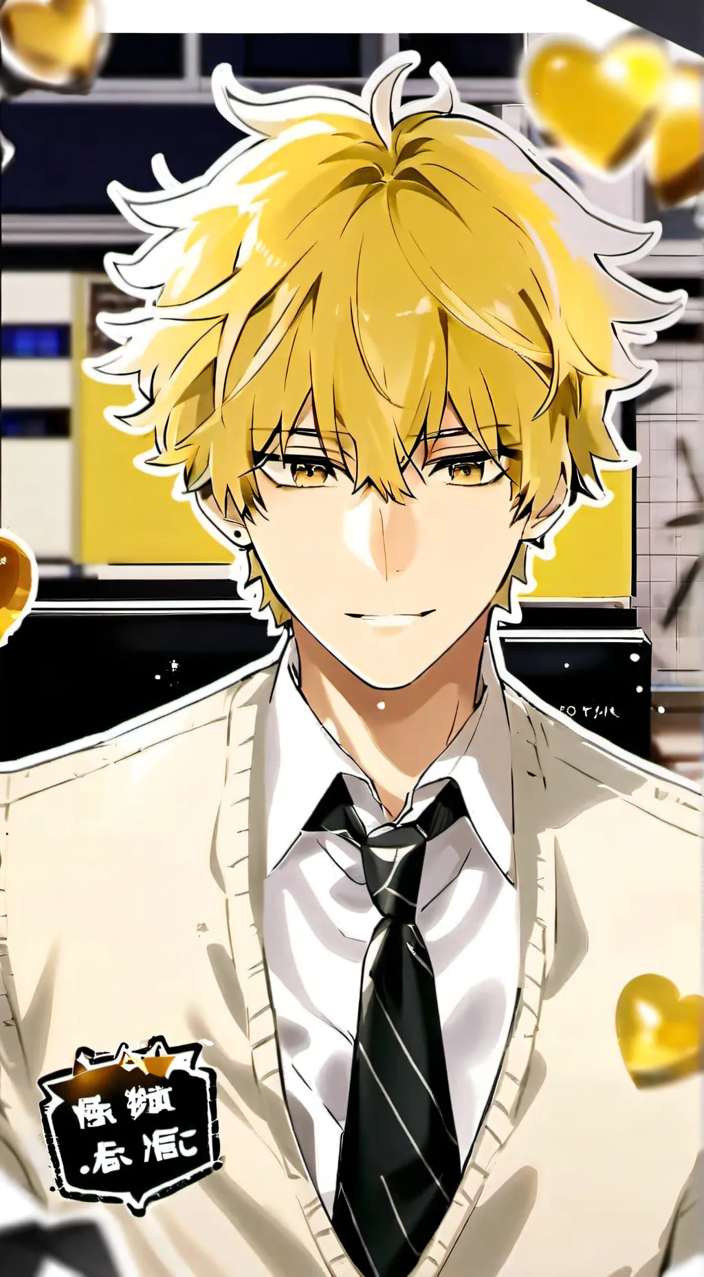 ai character: The Boisterous Des background