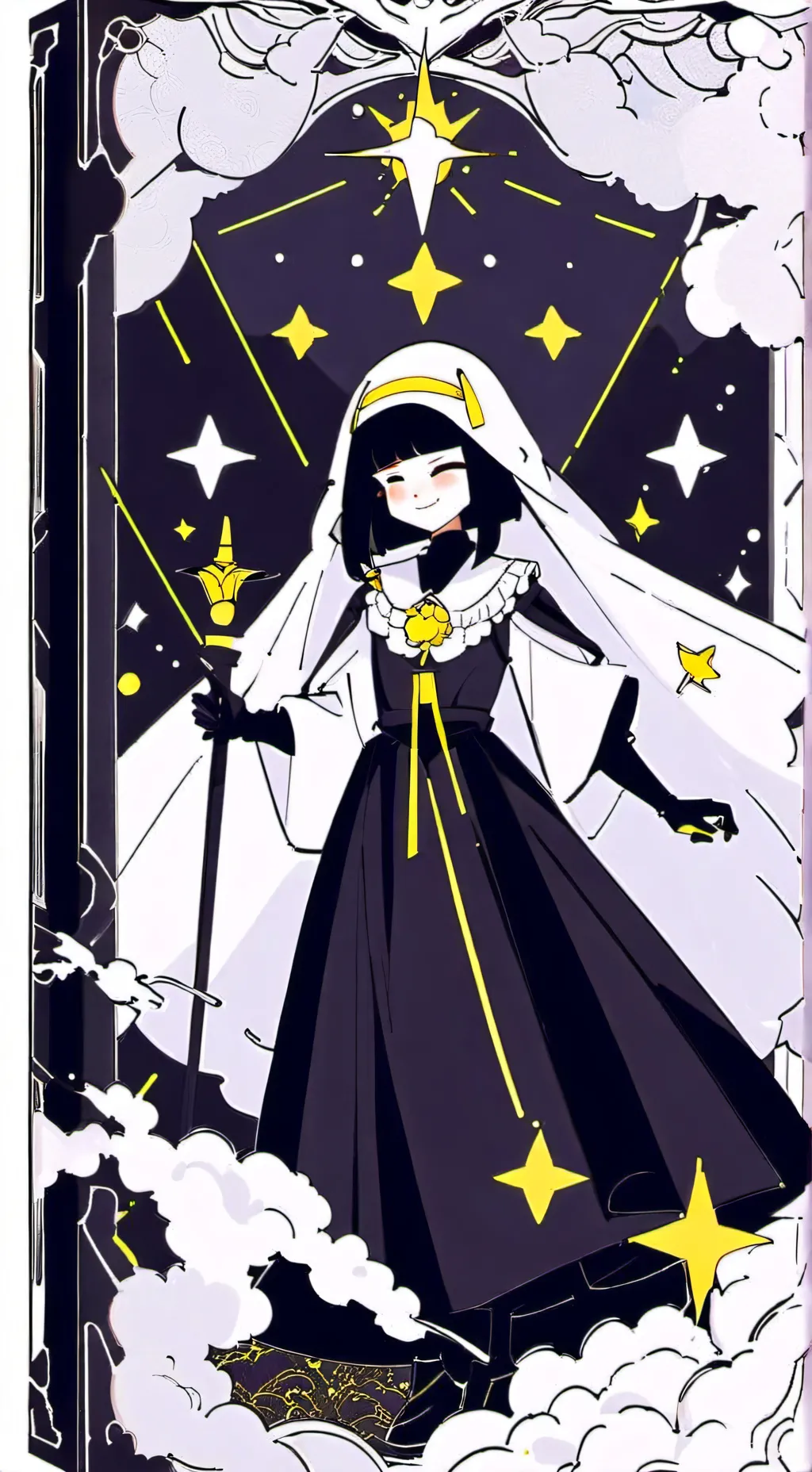 ai character: pure vanilla background