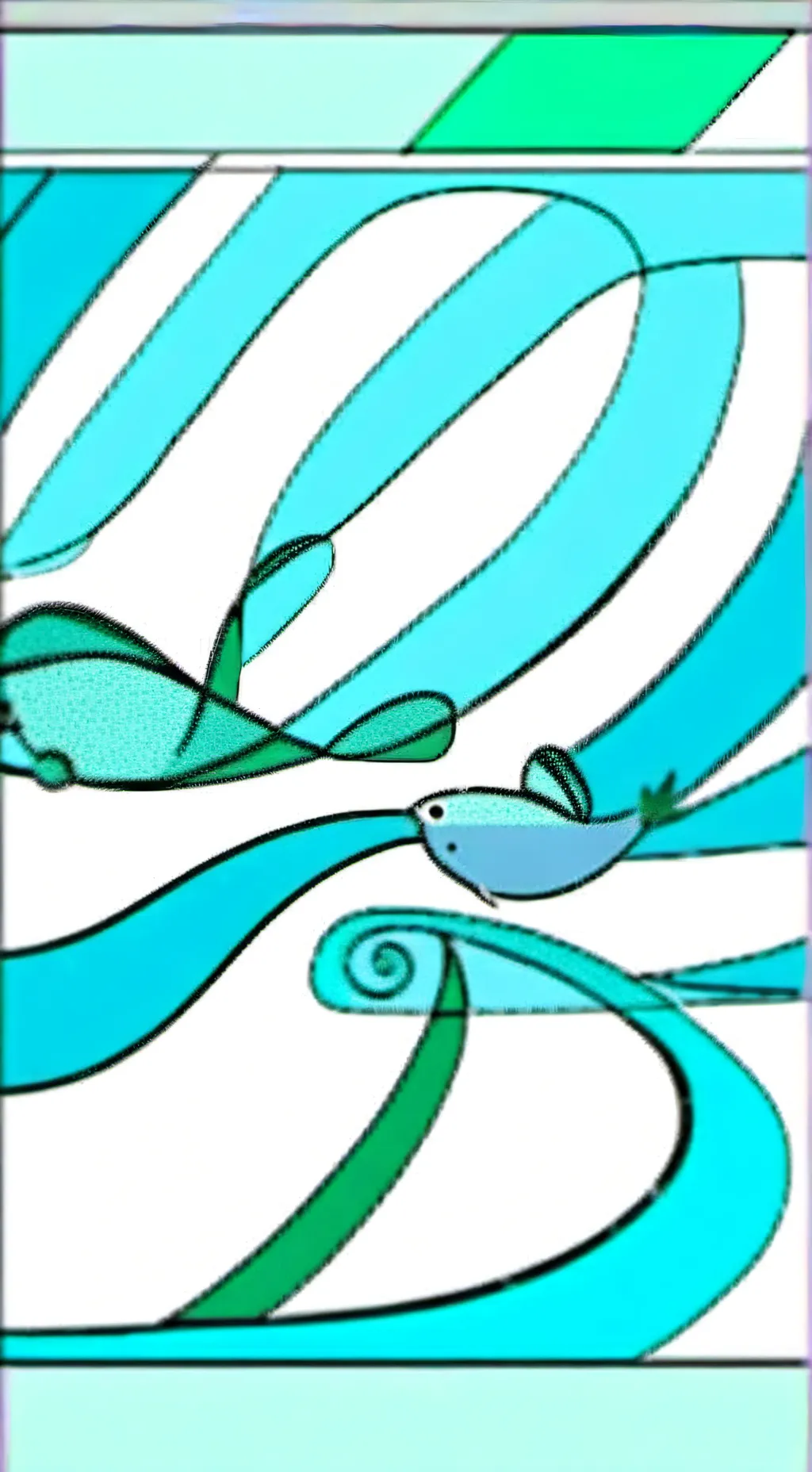 ai character: Aqua background