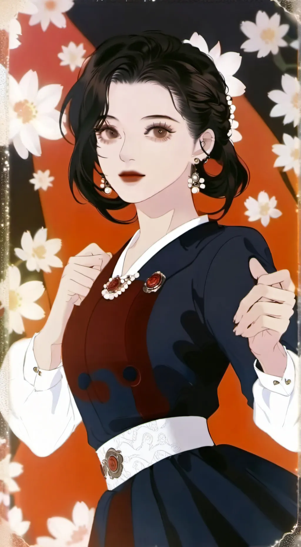 ai character: Keziah and James  background