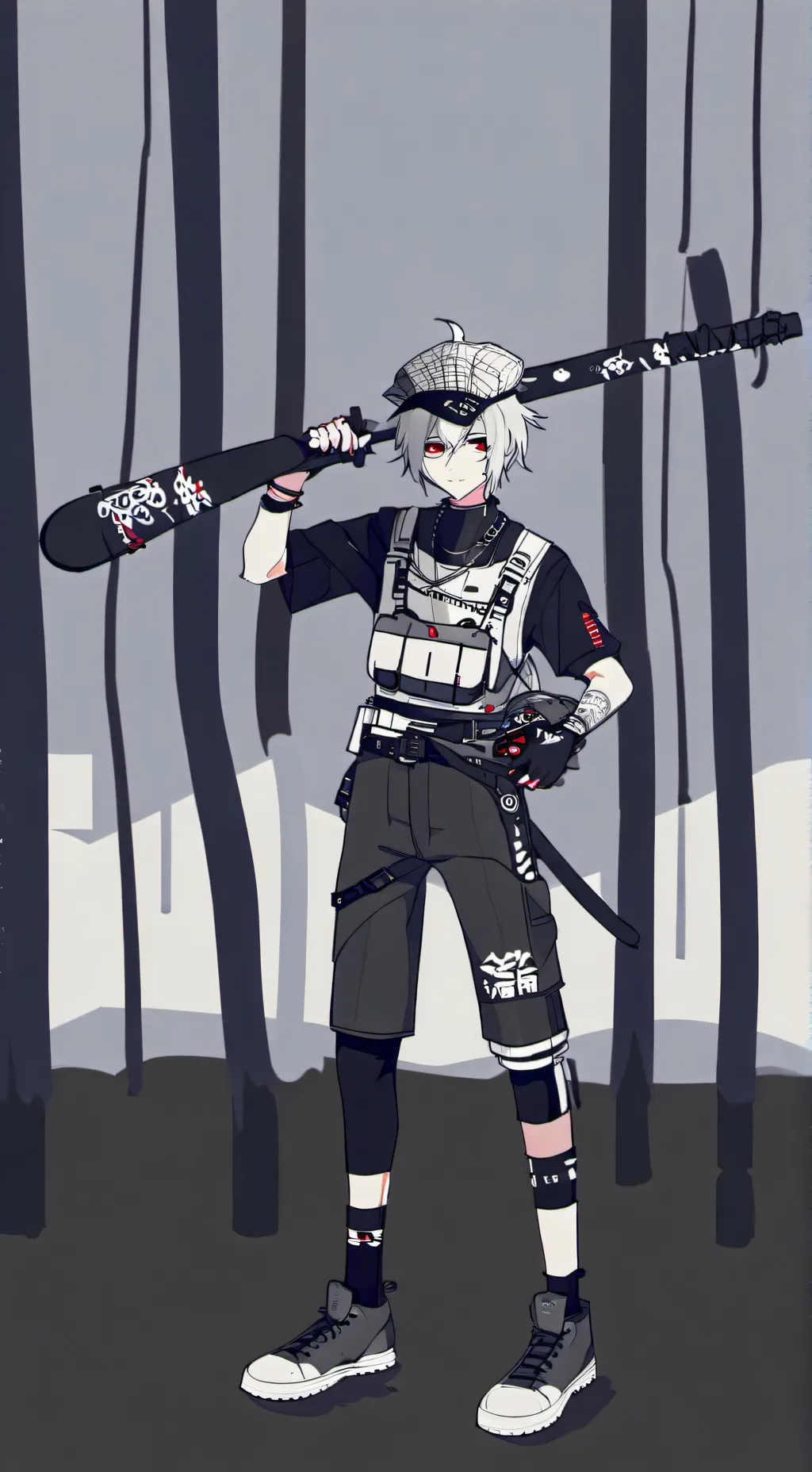 ai character: 💙Jevin(Sprunki)💙 background